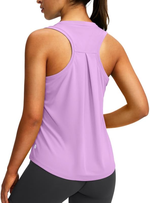 G Gradual Women's Workout Tops Racerback Athletic Tank Tops | Sleeveless, Loose Fit, Crew Neck, Ultra-soft, Moisture Wicking, Yoga Running Gym Shirts for Women