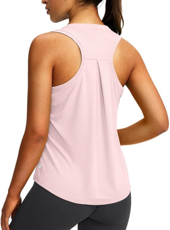 G Gradual Women's Workout Tops Racerback Athletic Tank Tops | Sleeveless, Loose Fit, Crew Neck, Ultra-soft, Moisture Wicking, Yoga Running Gym Shirts for Women