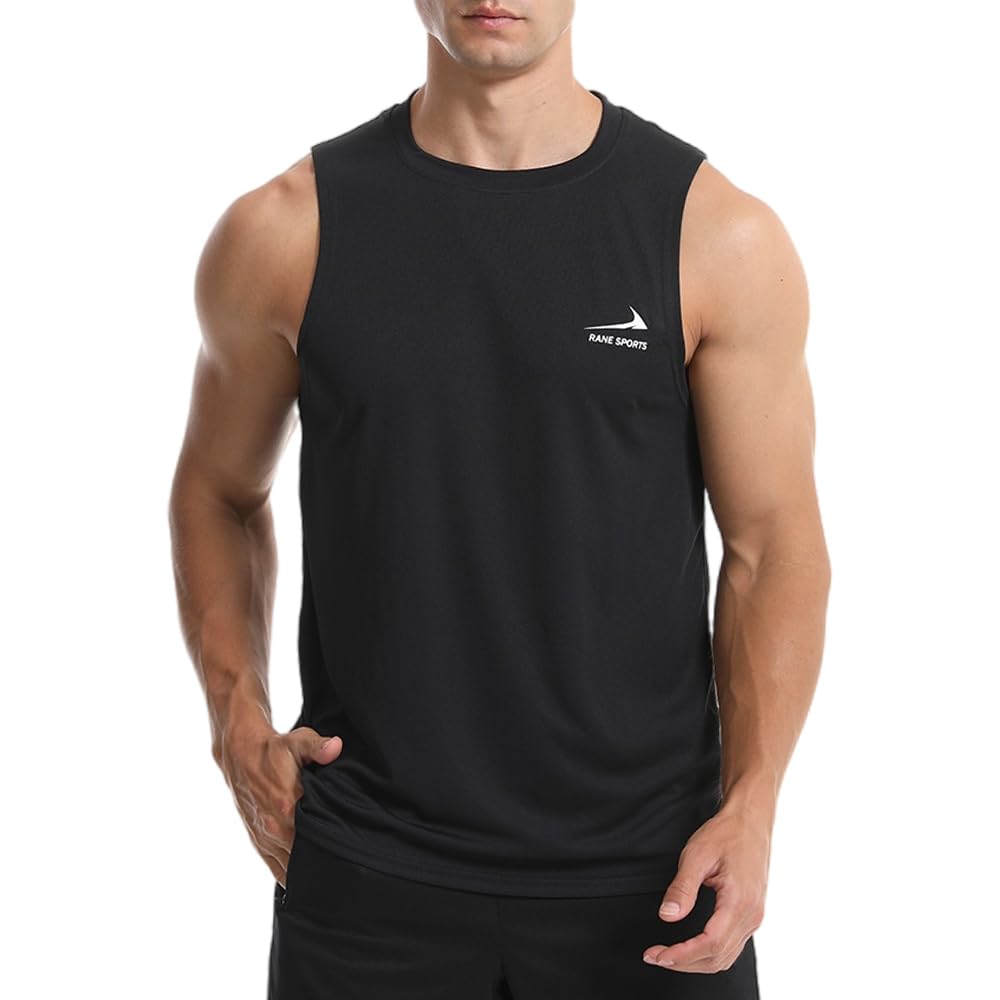 Men's Sleeveless Vest Running Gym Quick Dry Breathable Vest Sports T-Shirt