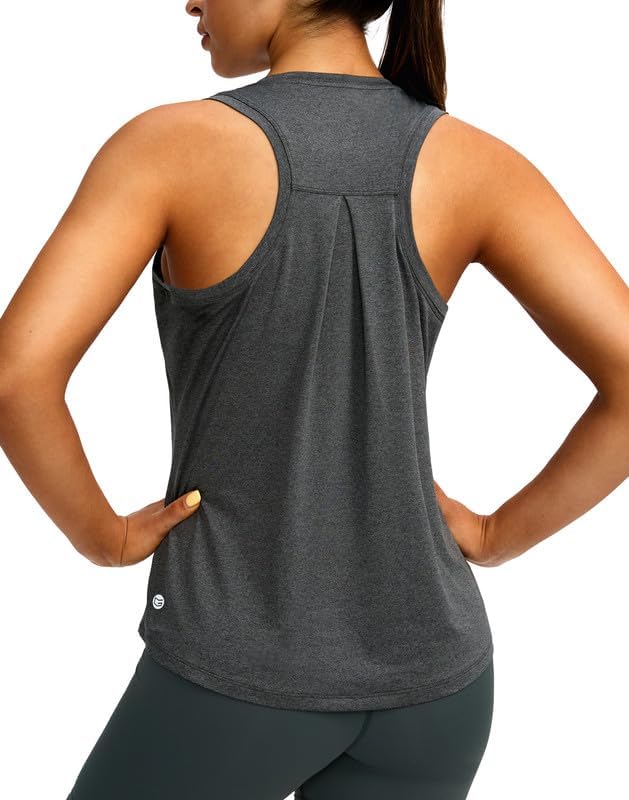 G Gradual Women's Workout Tops Racerback Athletic Tank Tops | Sleeveless, Loose Fit, Crew Neck, Ultra-soft, Moisture Wicking, Yoga Running Gym Shirts for Women