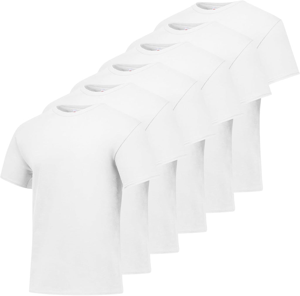 Hanes Men's T-Shirt Pack - 4 or 6 Pack - Essential-T Crewneck Cotton T-Shirts - Everyday Men's Clothing - Big & Tall