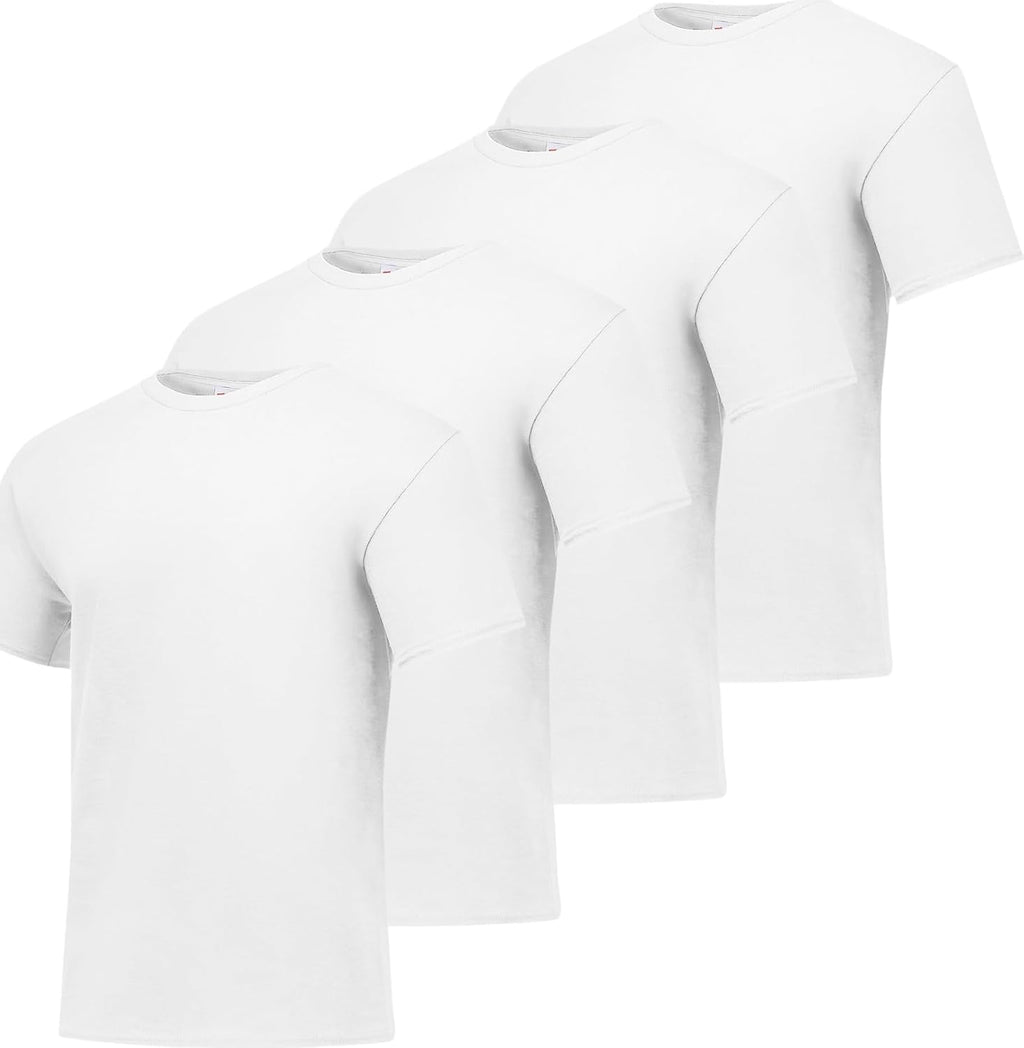 Hanes Men's T-Shirt Pack - 4 or 6 Pack - Essential-T Crewneck Cotton T-Shirts - Everyday Men's Clothing - Big & Tall