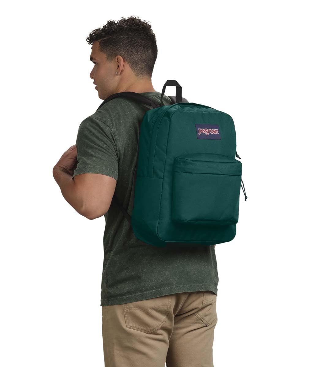 JanSport SuperBreak One Backpack - Durable, Lightweight Bag with 1 Main Compartment, Front Utility Pocket with Built-in Organizer, Premium Backpack, Grounded Grey