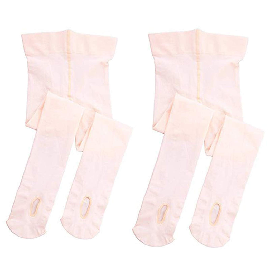 Stelle Girls' Convertible & Transition Ballet Tights for Toddler Dance Kid | High Waist, Stretch, Opaque, Soft Footless Stockings, Teen & Youth Pantyhose, Ballerina, Class, Studio, Performance, Recital