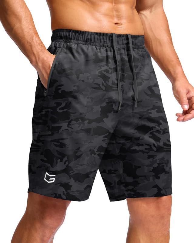 G Gradual Men's Athletic Running Shorts with 2 Zipper Pockets 7"/ 5"/ 9" | Quick Dry, Lightweight, Breathable, Moisture Wicking, Workout, Gym