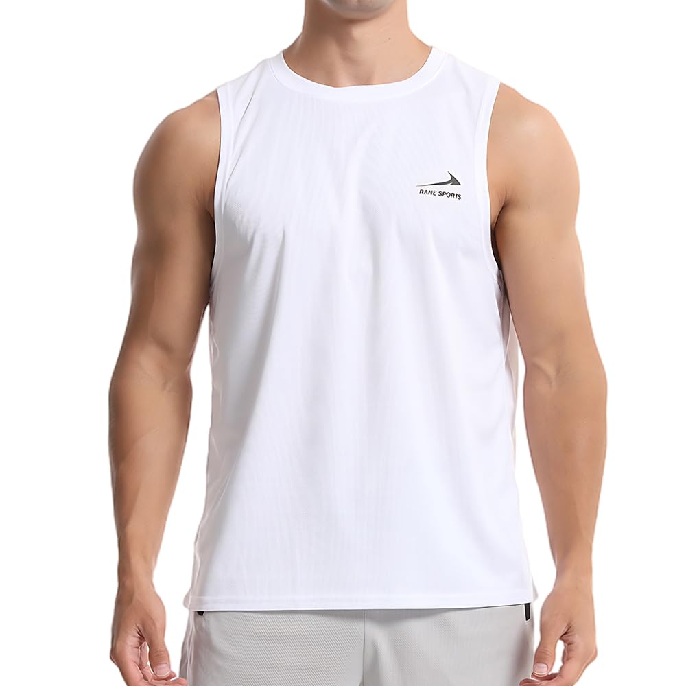 Men's Sleeveless Vest Running Gym Quick Dry Breathable Vest Sports T-Shirt
