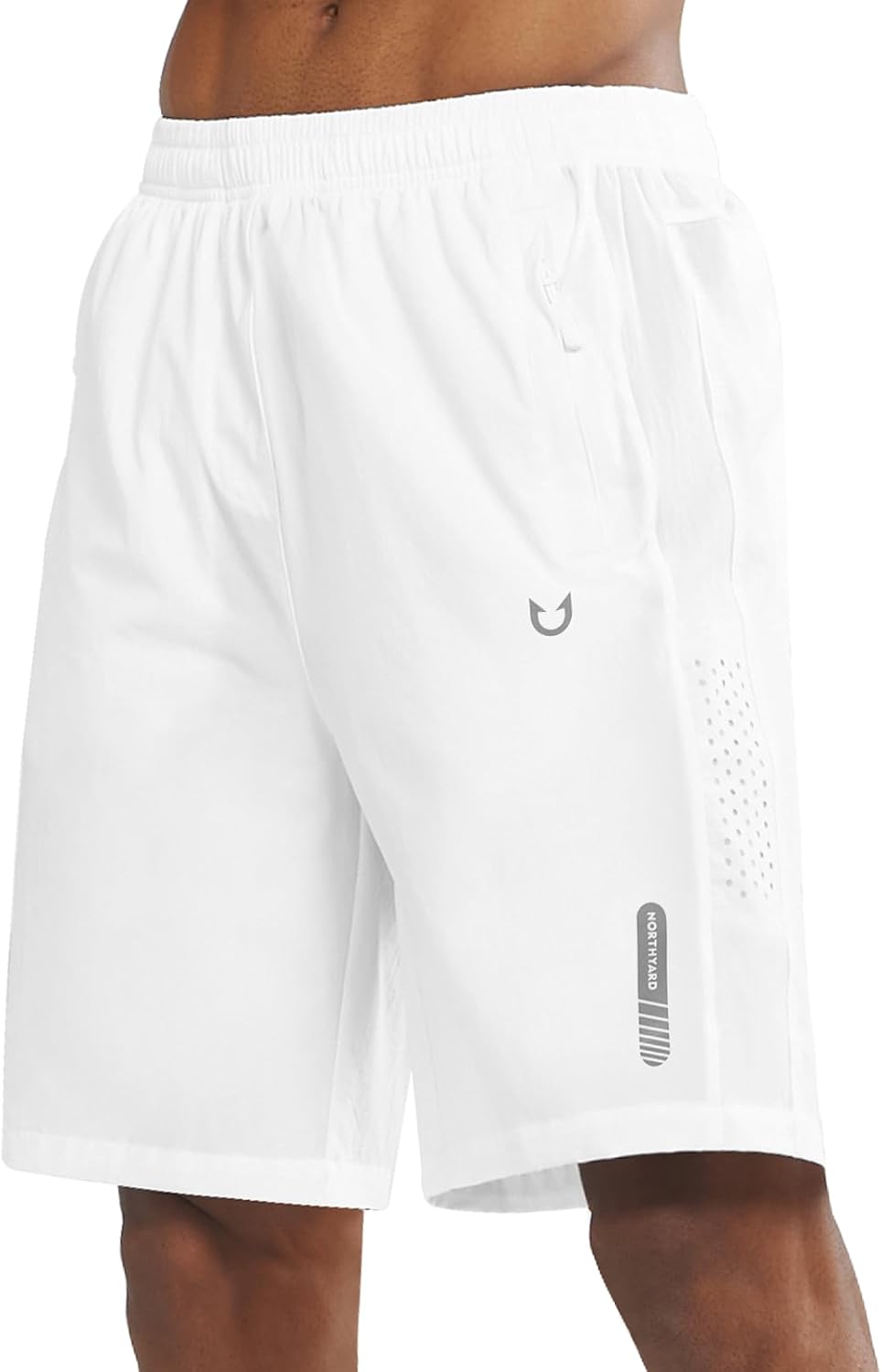 NORTHYARD Men's Athletic Running Shorts Gym Workout 7"/9"/5" Zipper Pockets | Quick Dry, Lightweight, Breathable, Unlined, Moisture-wicking, Reflective Strips, Elastic Waist, Sports Basketball Tennis