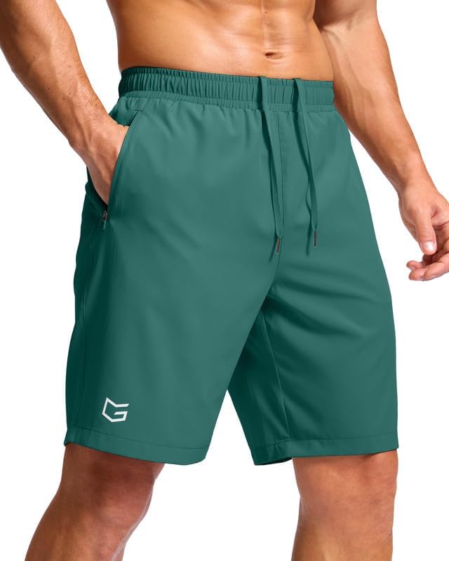 G Gradual Men's Athletic Running Shorts with 2 Zipper Pockets 7"/ 5"/ 9" | Quick Dry, Lightweight, Breathable, Moisture Wicking, Workout, Gym