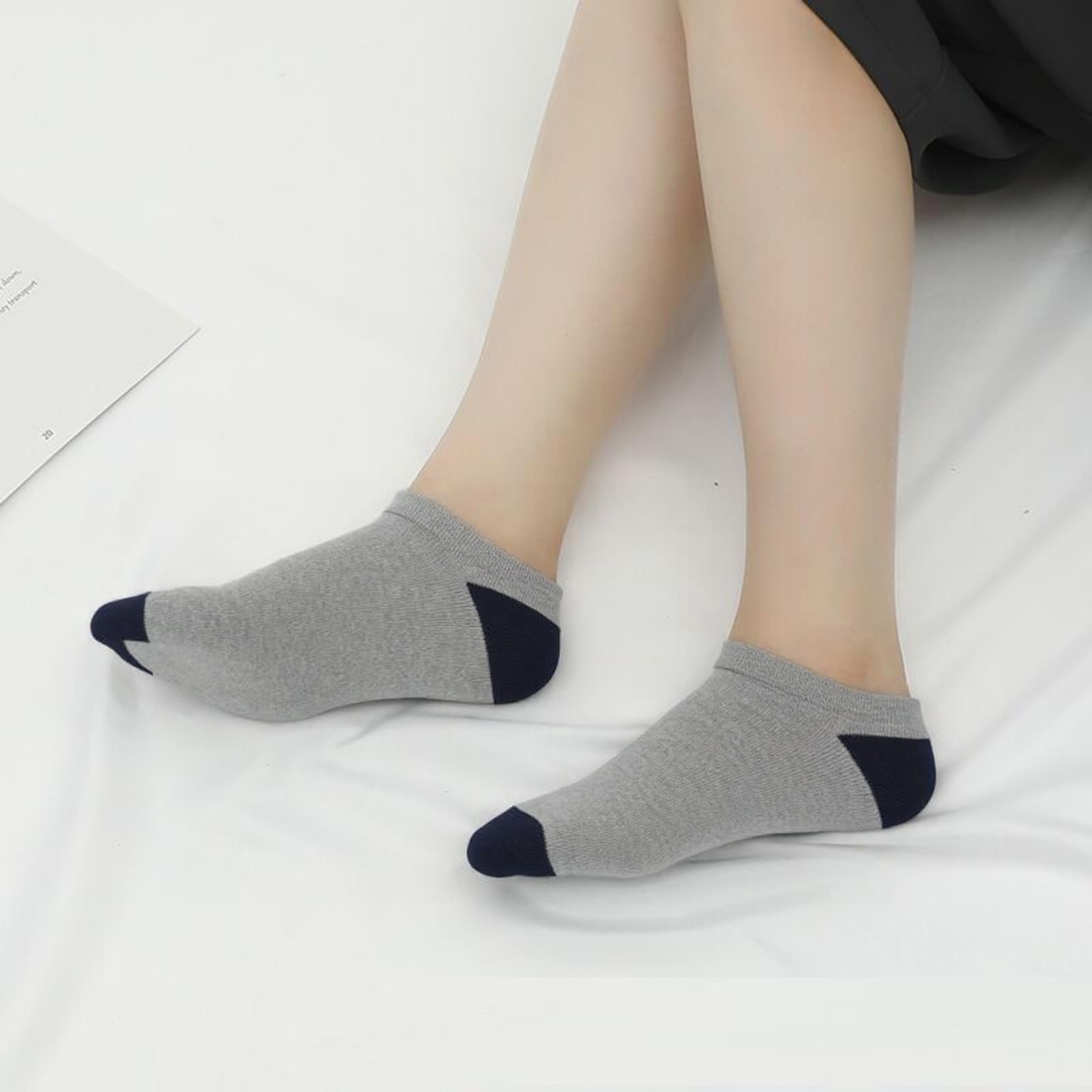 12-30 Pairs Low Cut Ankle Socks for Women No Show Casual Breathable Athletic Socks Bulk for Sport