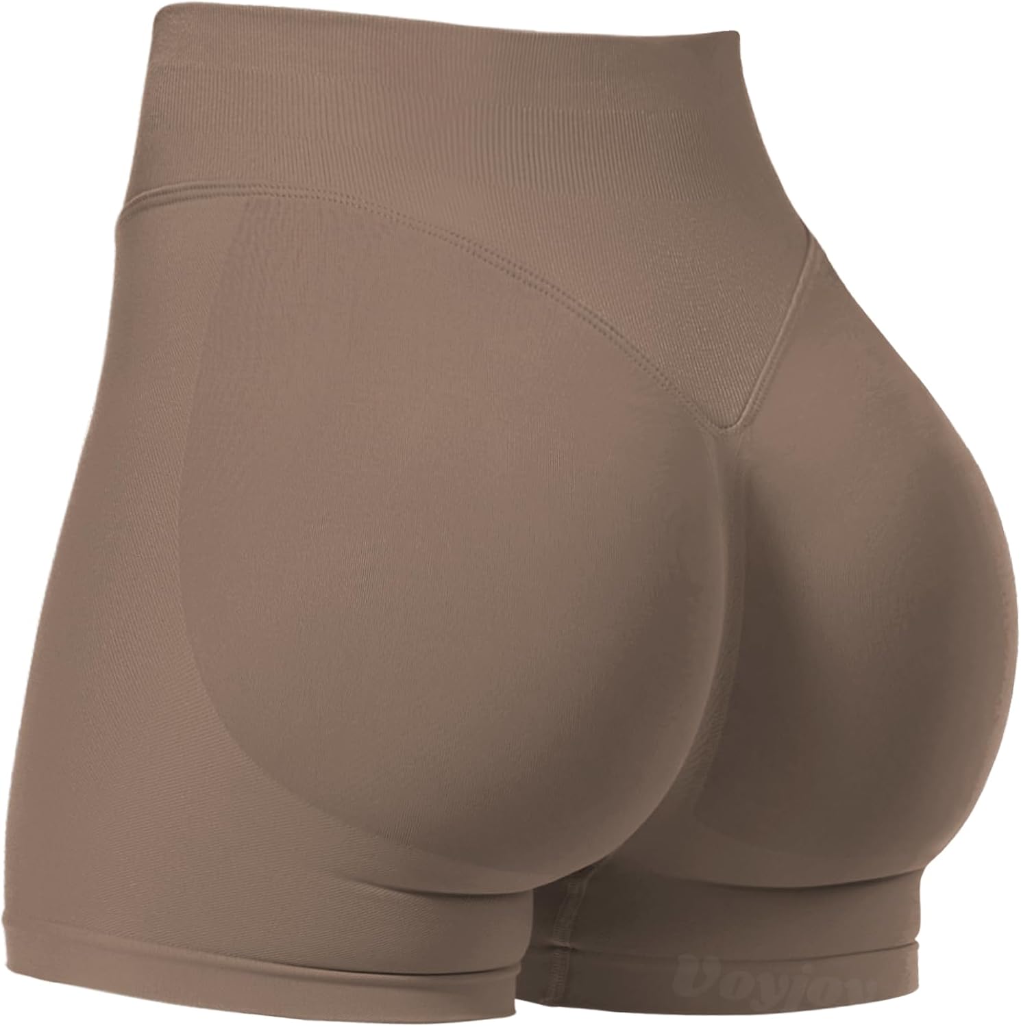 VOYJOY Women Workout Impact Shorts 2.5"/ 3.6"/ 4.5"/ 6" Scrunch Butt Booty | Tummy Control, High Waisted, Bike Short, Gentle Compression, for Women