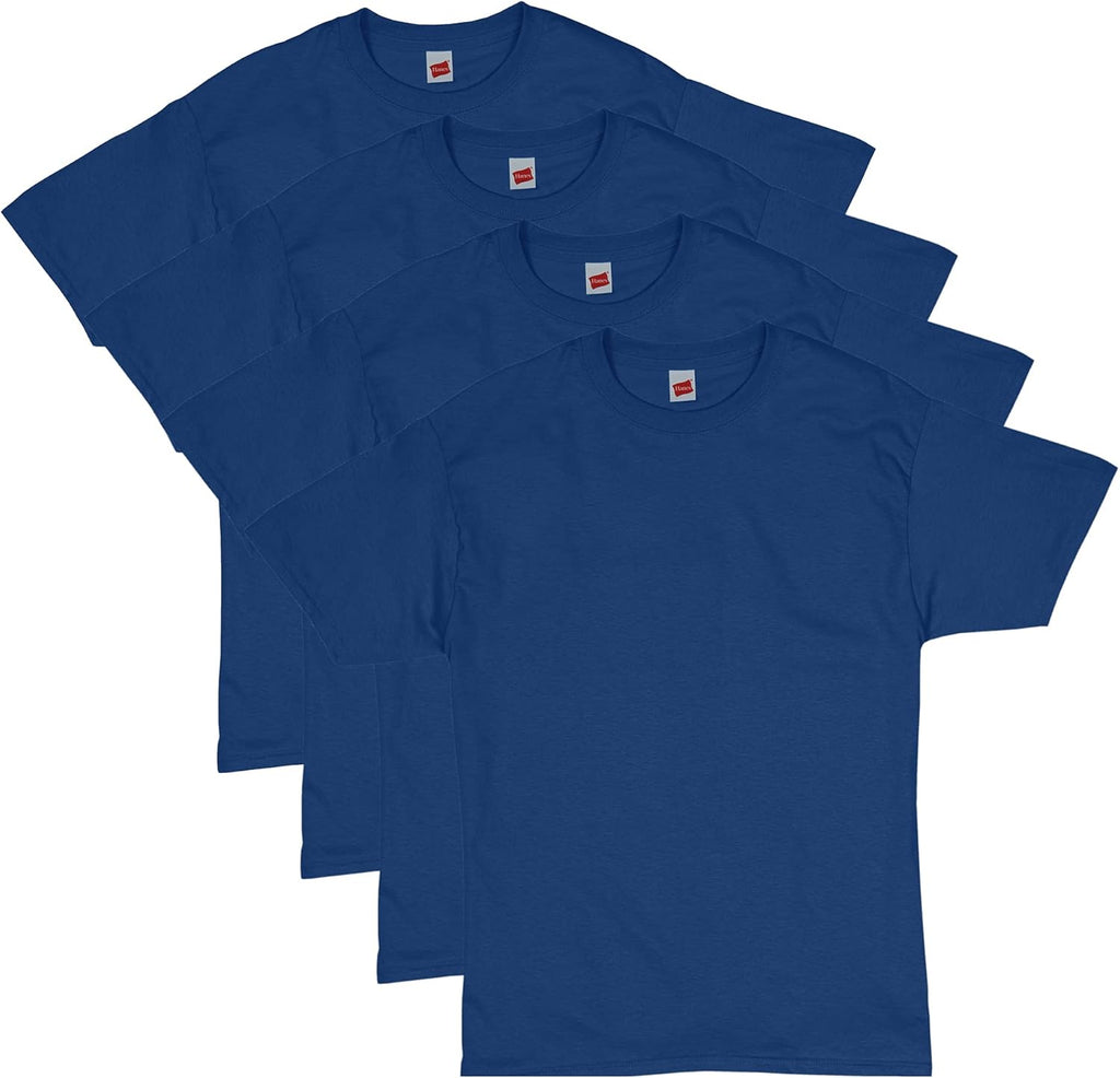 Hanes Men's T-Shirt Pack - 4 or 6 Pack - Essential-T Crewneck Cotton T-Shirts - Everyday Men's Clothing - Big & Tall