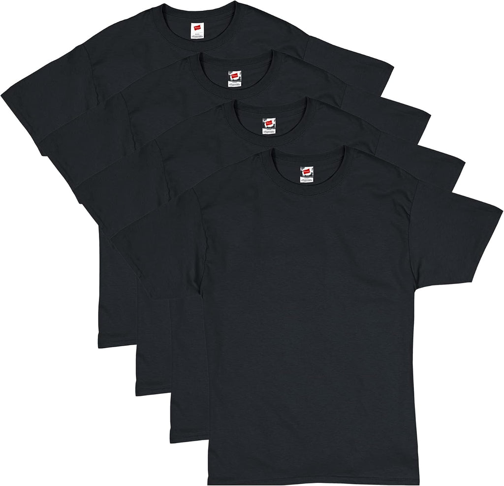 Hanes Men's T-Shirt Pack - 4 or 6 Pack - Essential-T Crewneck Cotton T-Shirts - Everyday Men's Clothing - Big & Tall