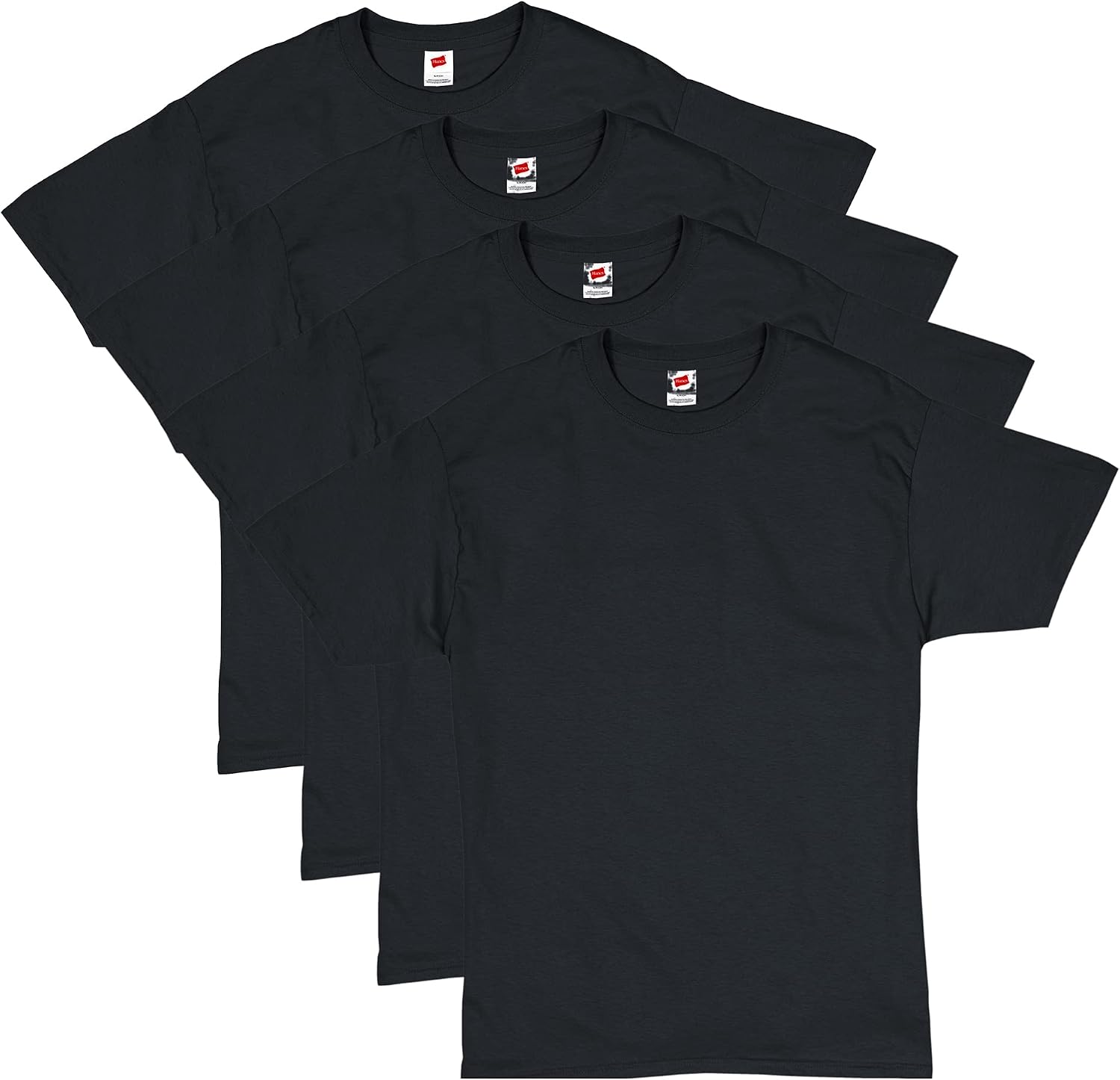 Hanes Men's T-Shirt Pack - 4 or 6 Pack - Essential-T Crewneck Cotton T-Shirts - Everyday Men's Clothing - Big & Tall