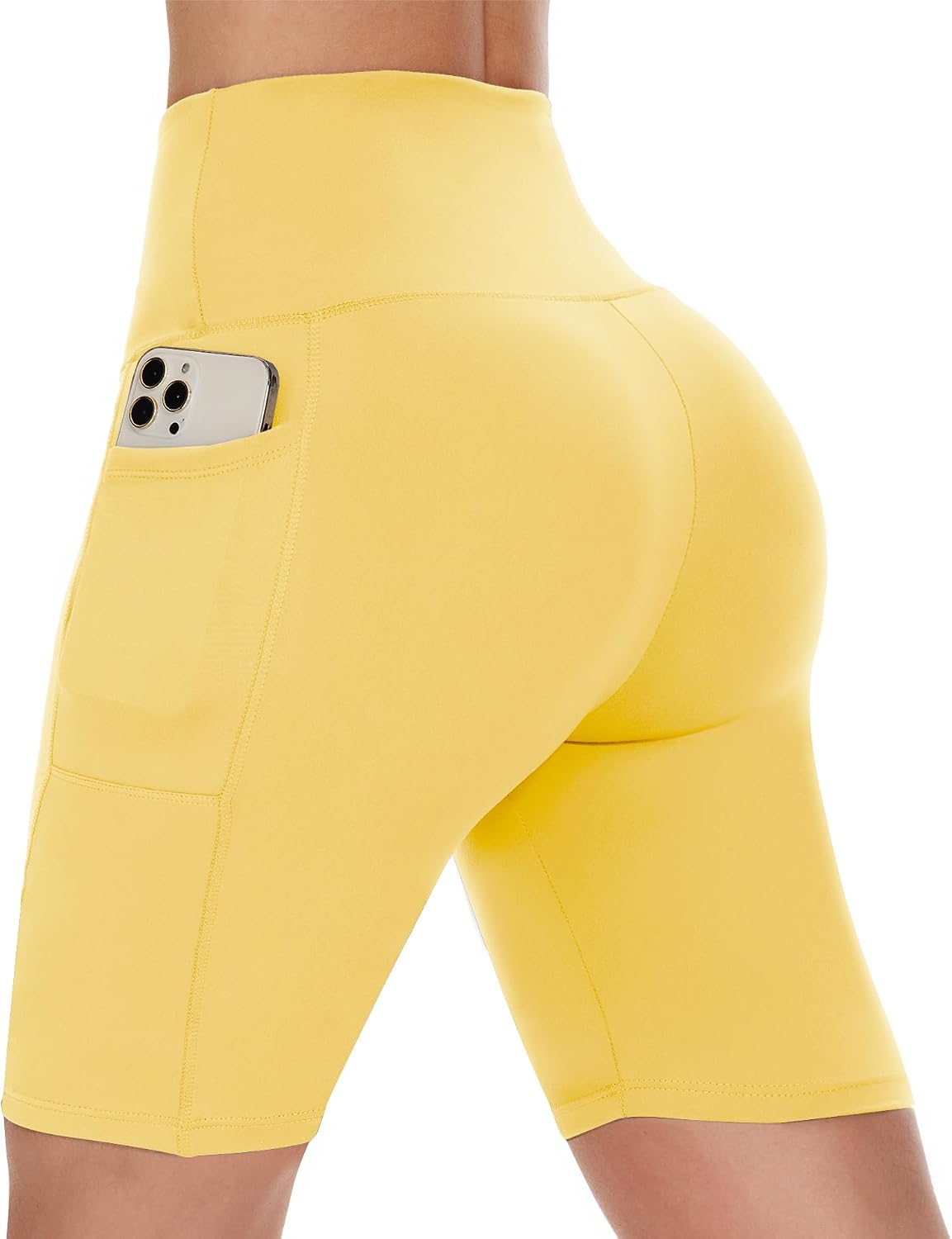 Biker Shorts Women with Pockets - 3"/5"/8" Workout Gym Spandex Yoga Shorts | High Waisted Tummy Control Shorts, Fitness Clothing, Womens Clothes for Running Athletic Exercise Sports