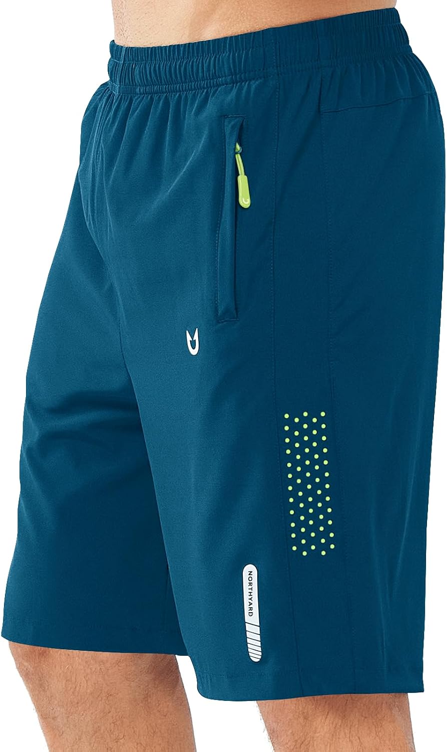 NORTHYARD Men's Athletic Running Shorts Gym Workout 7"/9"/5" Zipper Pockets | Quick Dry, Lightweight, Breathable, Unlined, Moisture-wicking, Reflective Strips, Elastic Waist, Sports Basketball Tennis