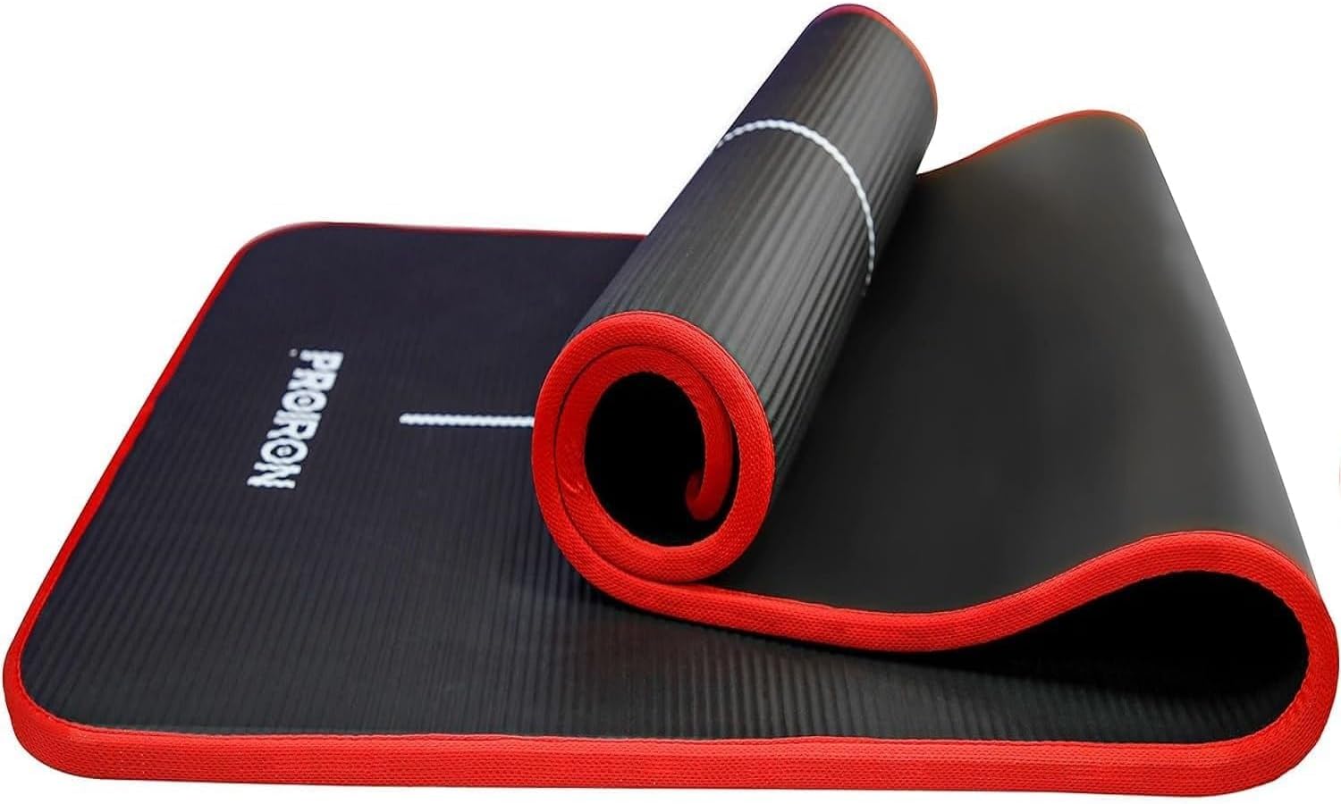 PROIRON Thick 10MM Exercise Mat, Non-Slip Yoga Pilates Gym Mat | Tear-Resistant Reinforced Edges, Flat, Good Elasticity, Camping Mat for Travel, NBR, 1860x660x10mm