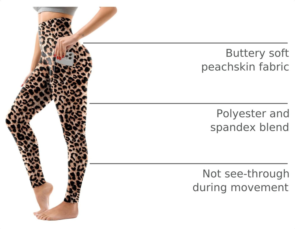 SINOPHANT High Waisted Leggings Women with Pockets | Women, Full Length, Buttery Soft Stretchy, Yoga Pants