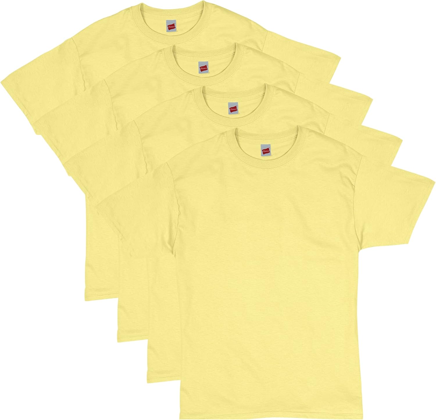 Hanes Men's T-Shirt Pack - 4 or 6 Pack - Essential-T Crewneck Cotton T-Shirts - Everyday Men's Clothing - Big & Tall