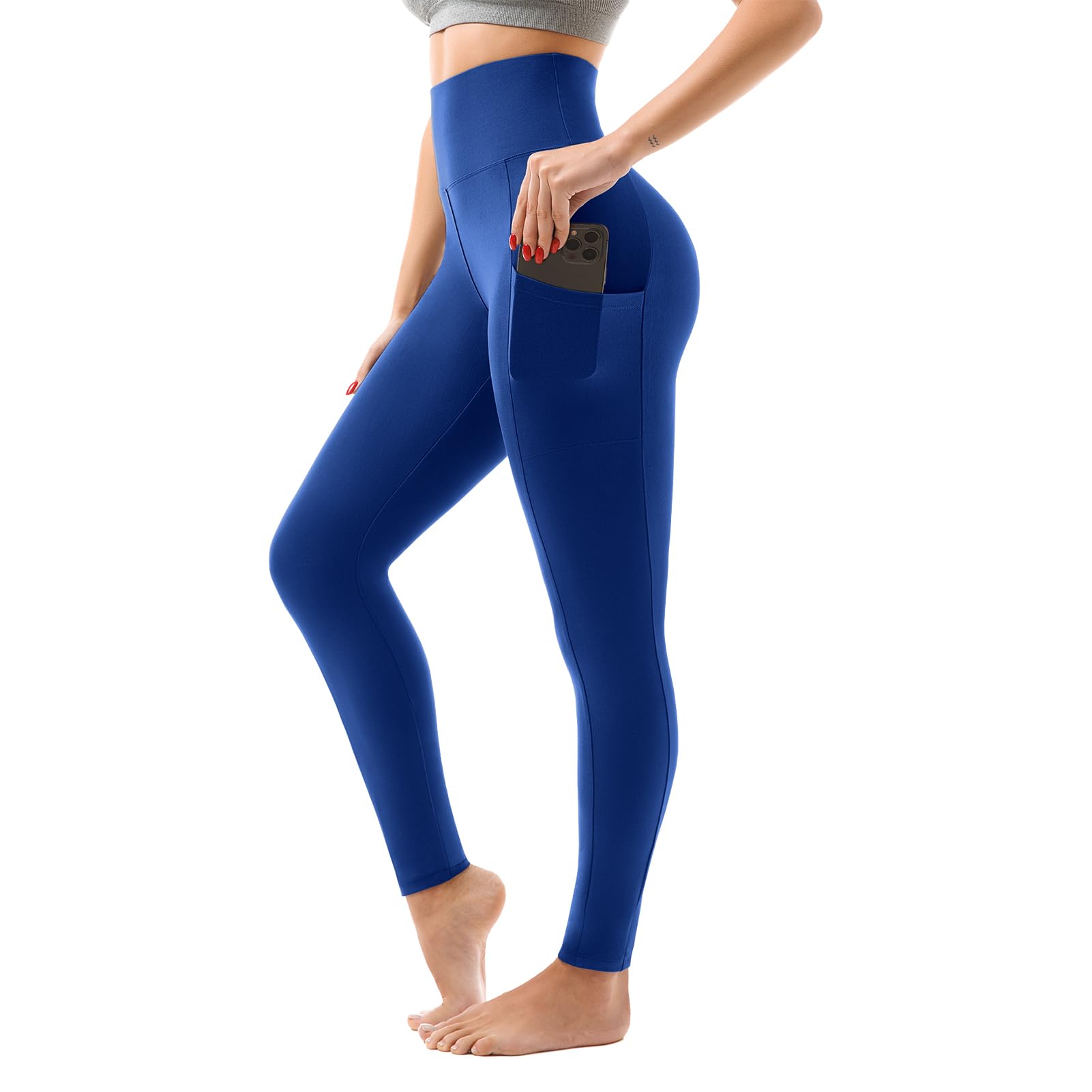 SINOPHANT High Waisted Leggings Women with Pockets | Women, Full Length, Buttery Soft Stretchy, Yoga Pants