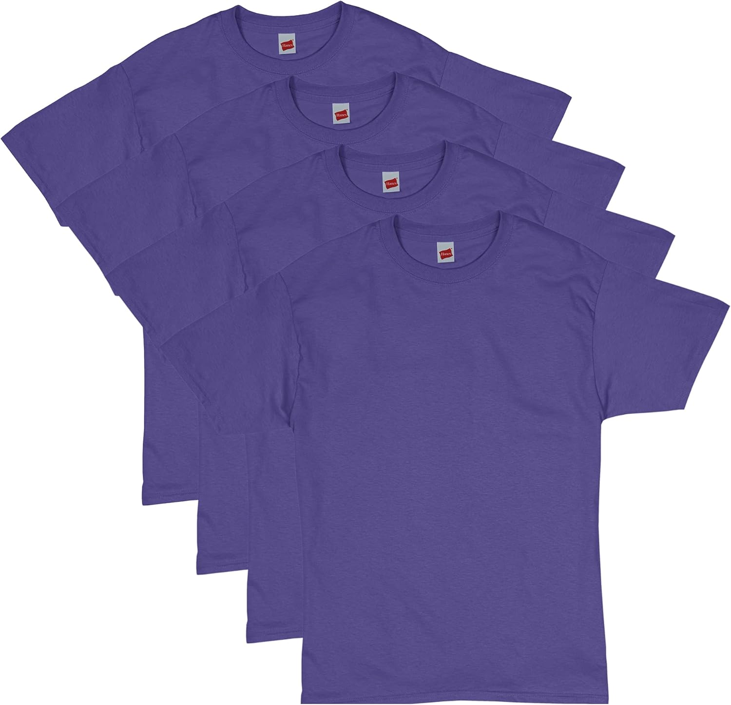 Hanes Men's T-Shirt Pack - 4 or 6 Pack - Essential-T Crewneck Cotton T-Shirts - Everyday Men's Clothing - Big & Tall