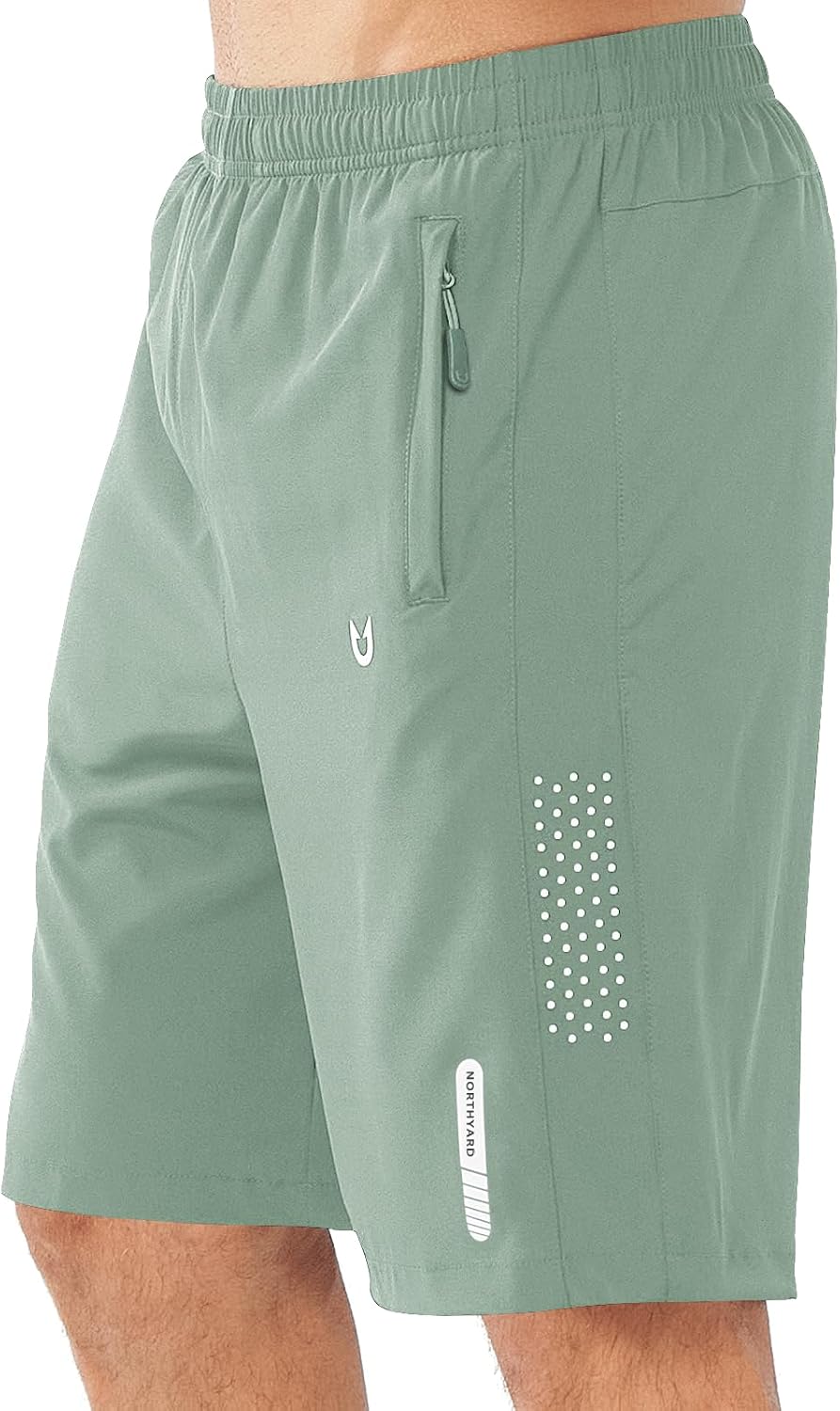 NORTHYARD Men's Athletic Running Shorts Gym Workout 7"/9"/5" Zipper Pockets | Quick Dry, Lightweight, Breathable, Unlined, Moisture-wicking, Reflective Strips, Elastic Waist, Sports Basketball Tennis