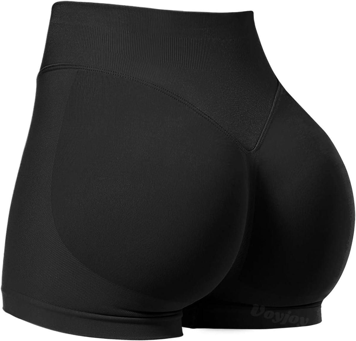 VOYJOY Women Workout Impact Shorts 2.5"/ 3.6"/ 4.5"/ 6" Scrunch Butt Booty | Tummy Control, High Waisted, Bike Short, Gentle Compression, for Women