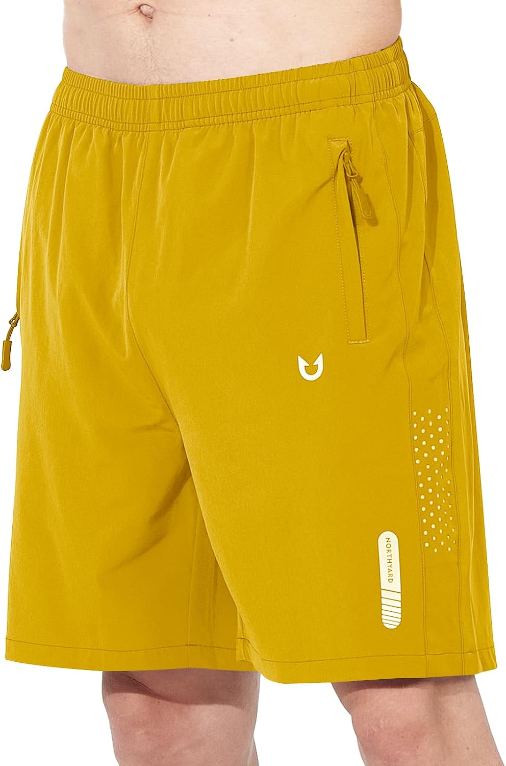 NORTHYARD Men's Athletic Running Shorts Gym Workout 7"/9"/5" Zipper Pockets | Quick Dry, Lightweight, Breathable, Unlined, Moisture-wicking, Reflective Strips, Elastic Waist, Sports Basketball Tennis