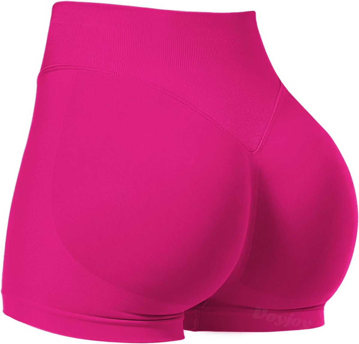 VOYJOY Women Workout Impact Shorts 2.5"/ 3.6"/ 4.5"/ 6" Scrunch Butt Booty | Tummy Control, High Waisted, Bike Short, Gentle Compression, for Women