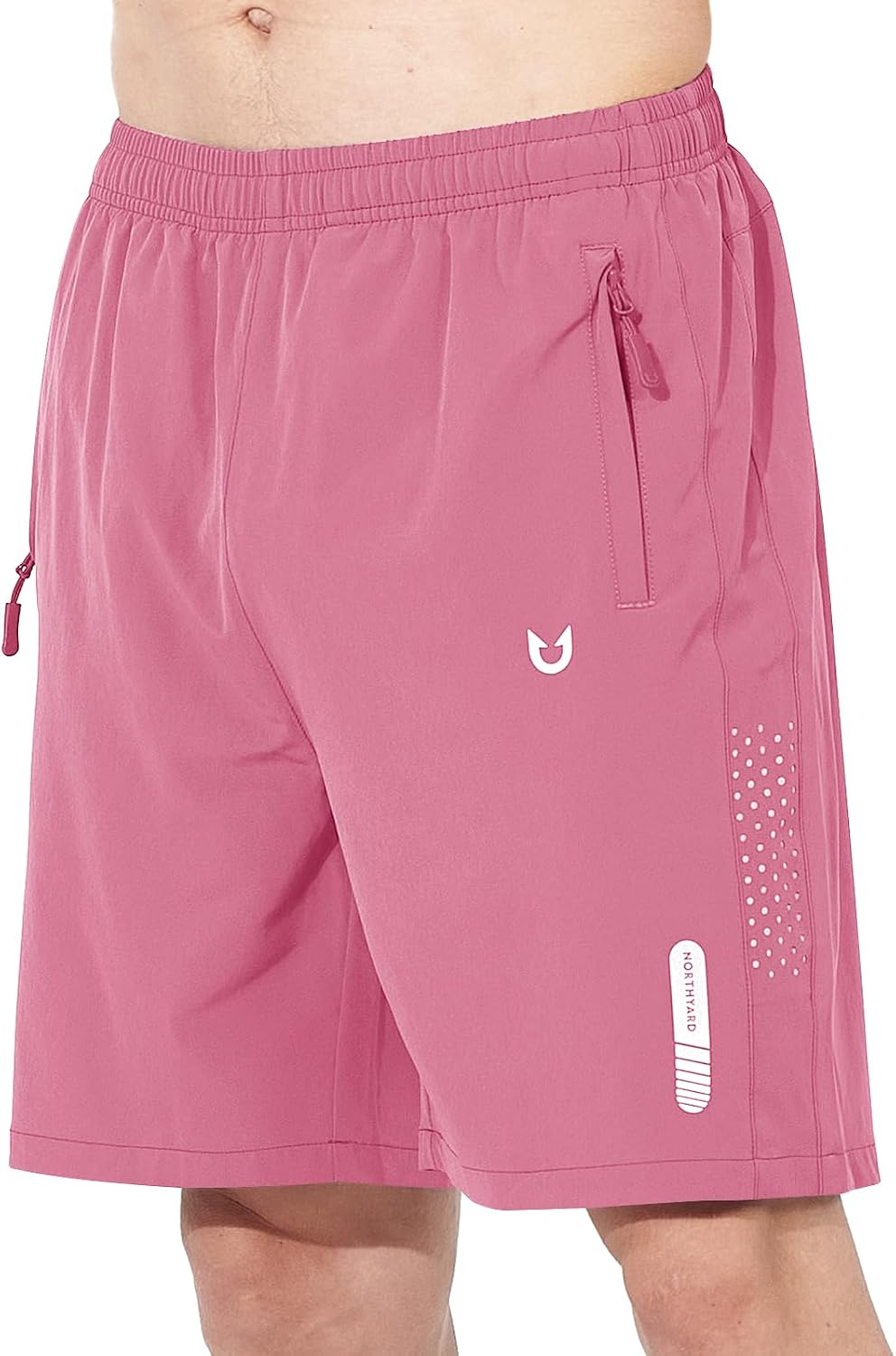 NORTHYARD Men's Athletic Running Shorts Gym Workout 7"/9"/5" Zipper Pockets | Quick Dry, Lightweight, Breathable, Unlined, Moisture-wicking, Reflective Strips, Elastic Waist, Sports Basketball Tennis