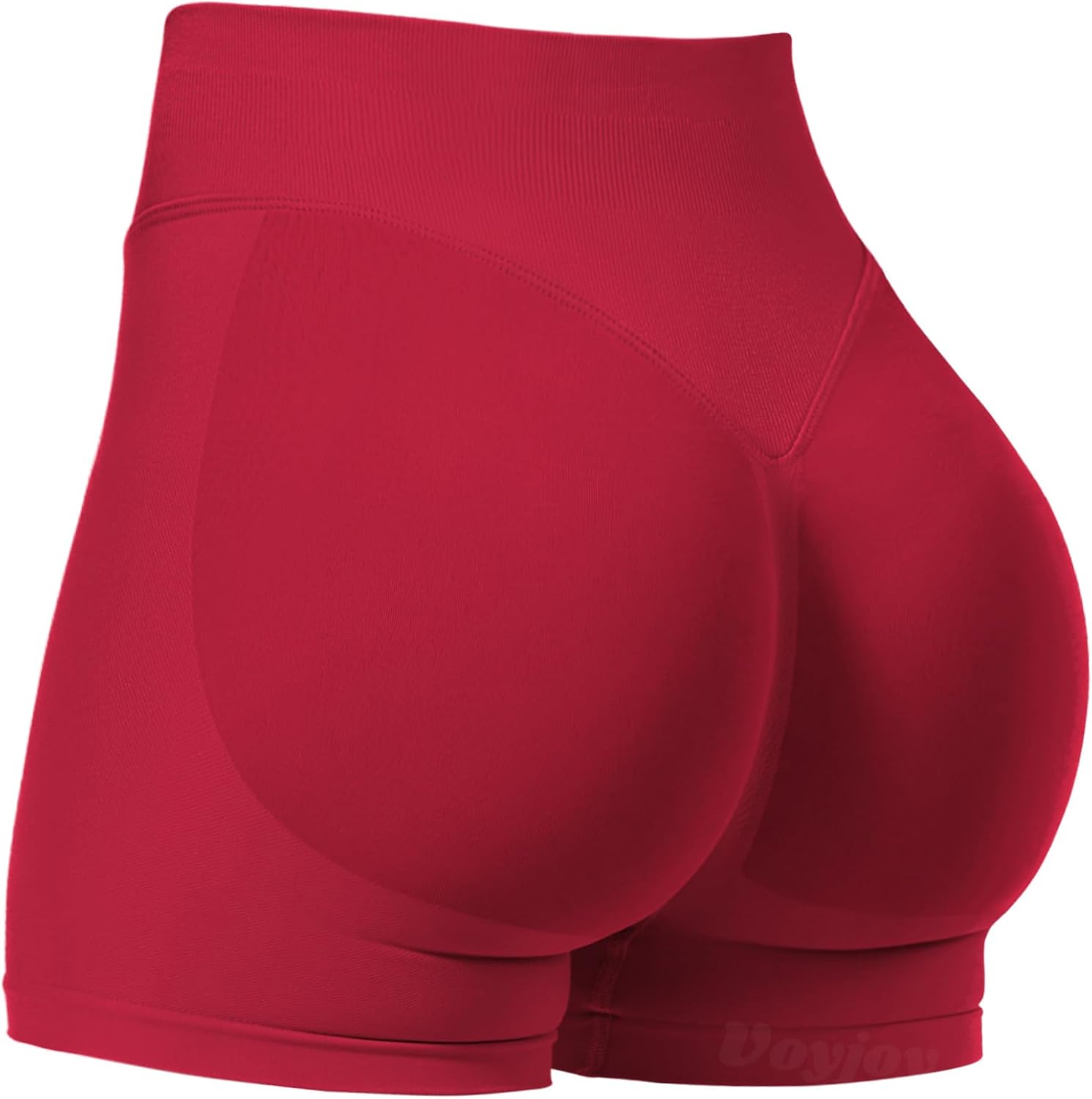 VOYJOY Women Workout Impact Shorts 2.5"/ 3.6"/ 4.5"/ 6" Scrunch Butt Booty | Tummy Control, High Waisted, Bike Short, Gentle Compression, for Women