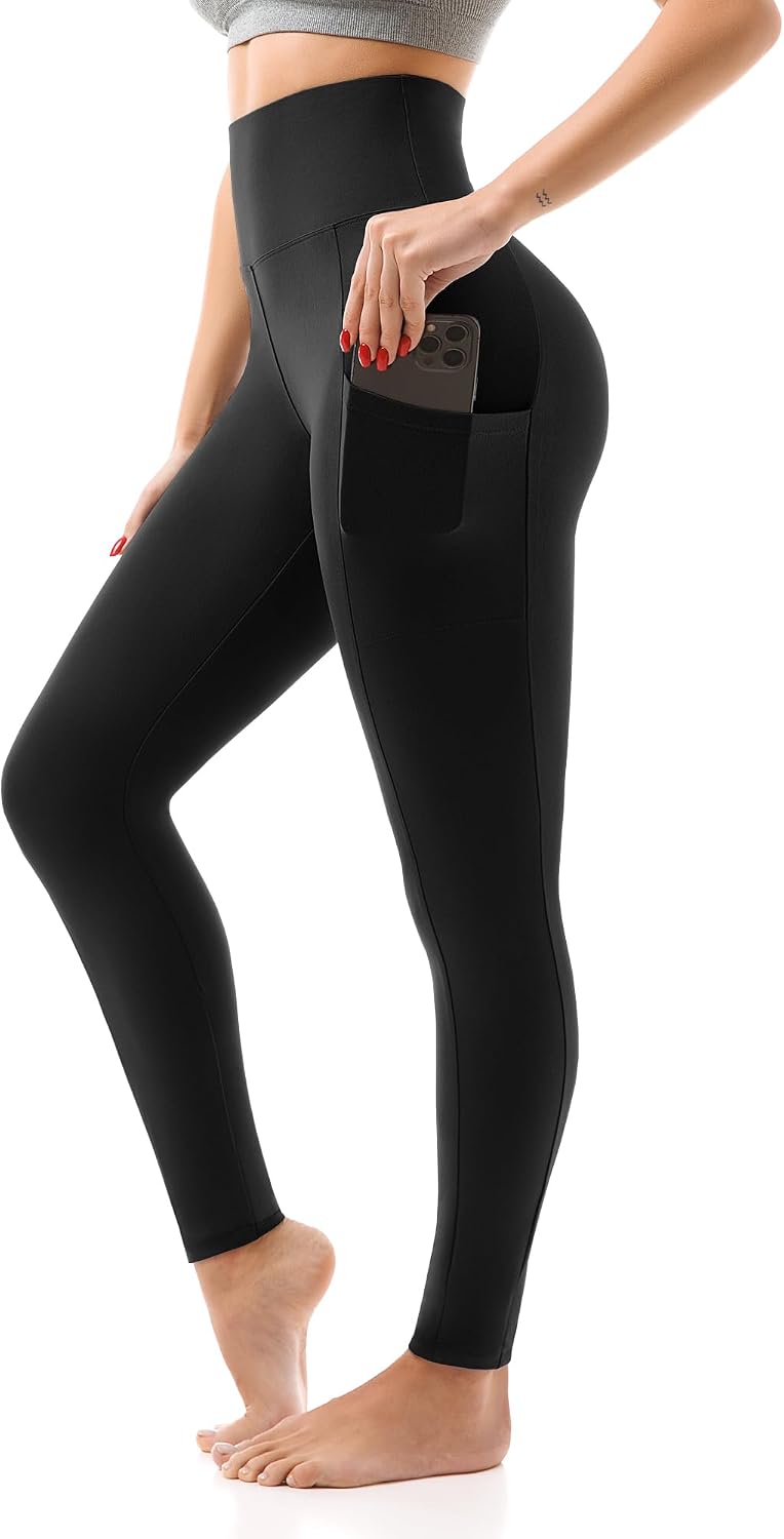 SINOPHANT High Waisted Leggings Women with Pockets | Women, Full Length, Buttery Soft Stretchy, Yoga Pants
