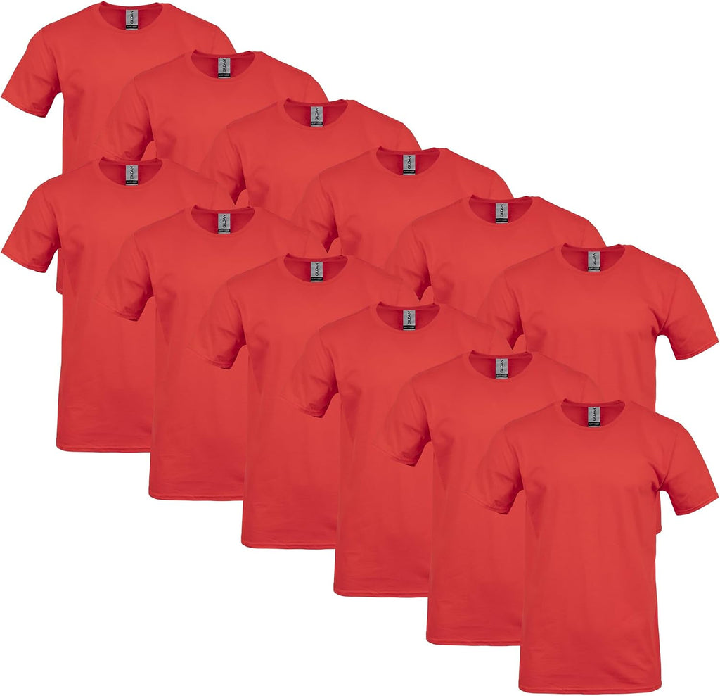 Gildan Adult Softstyle Cotton T-Shirt, Style G64000, Multipack