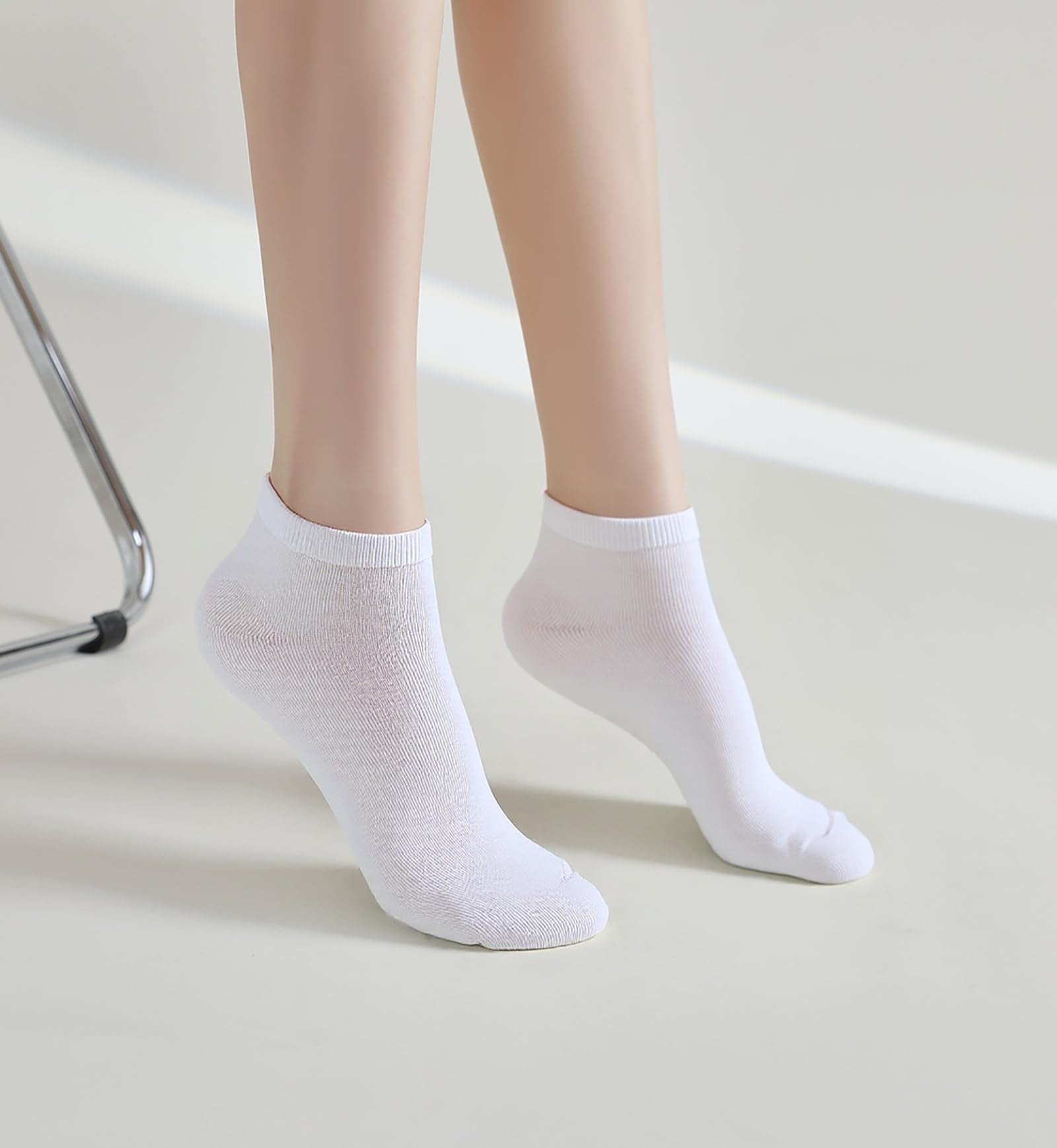 12-30 Pairs Low Cut Ankle Socks for Women No Show Casual Breathable Athletic Socks Bulk for Sport