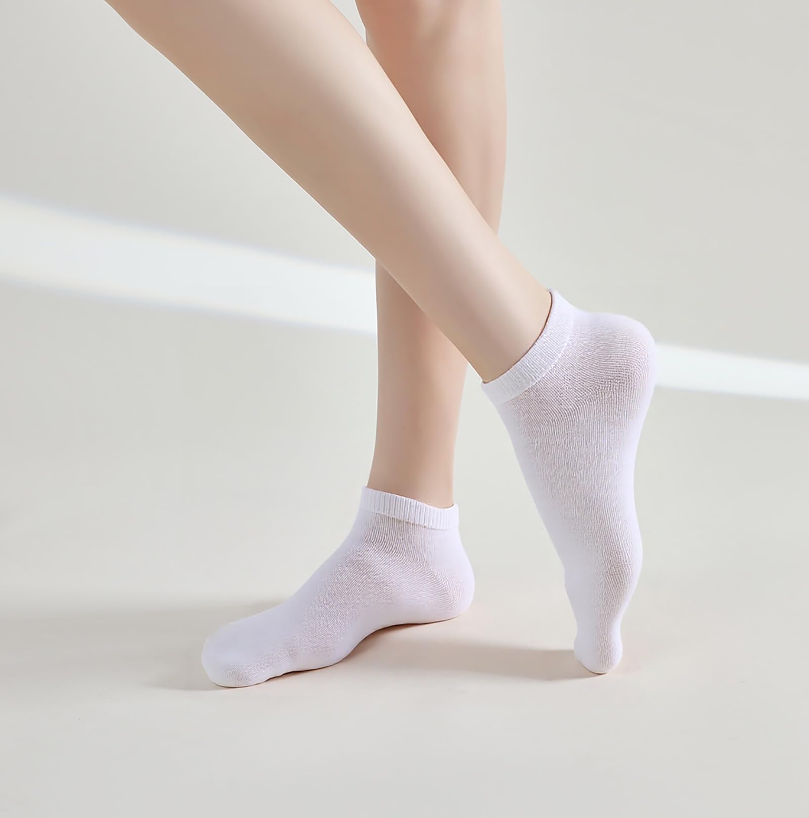 12-30 Pairs Low Cut Ankle Socks for Women No Show Casual Breathable Athletic Socks Bulk for Sport