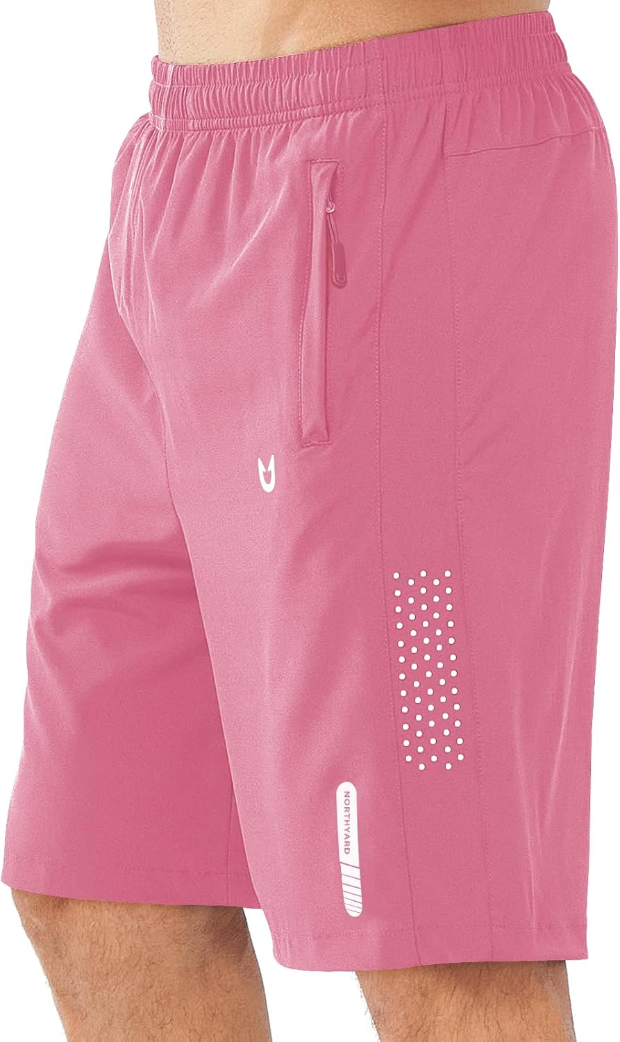 NORTHYARD Men's Athletic Running Shorts Gym Workout 7"/9"/5" Zipper Pockets | Quick Dry, Lightweight, Breathable, Unlined, Moisture-wicking, Reflective Strips, Elastic Waist, Sports Basketball Tennis