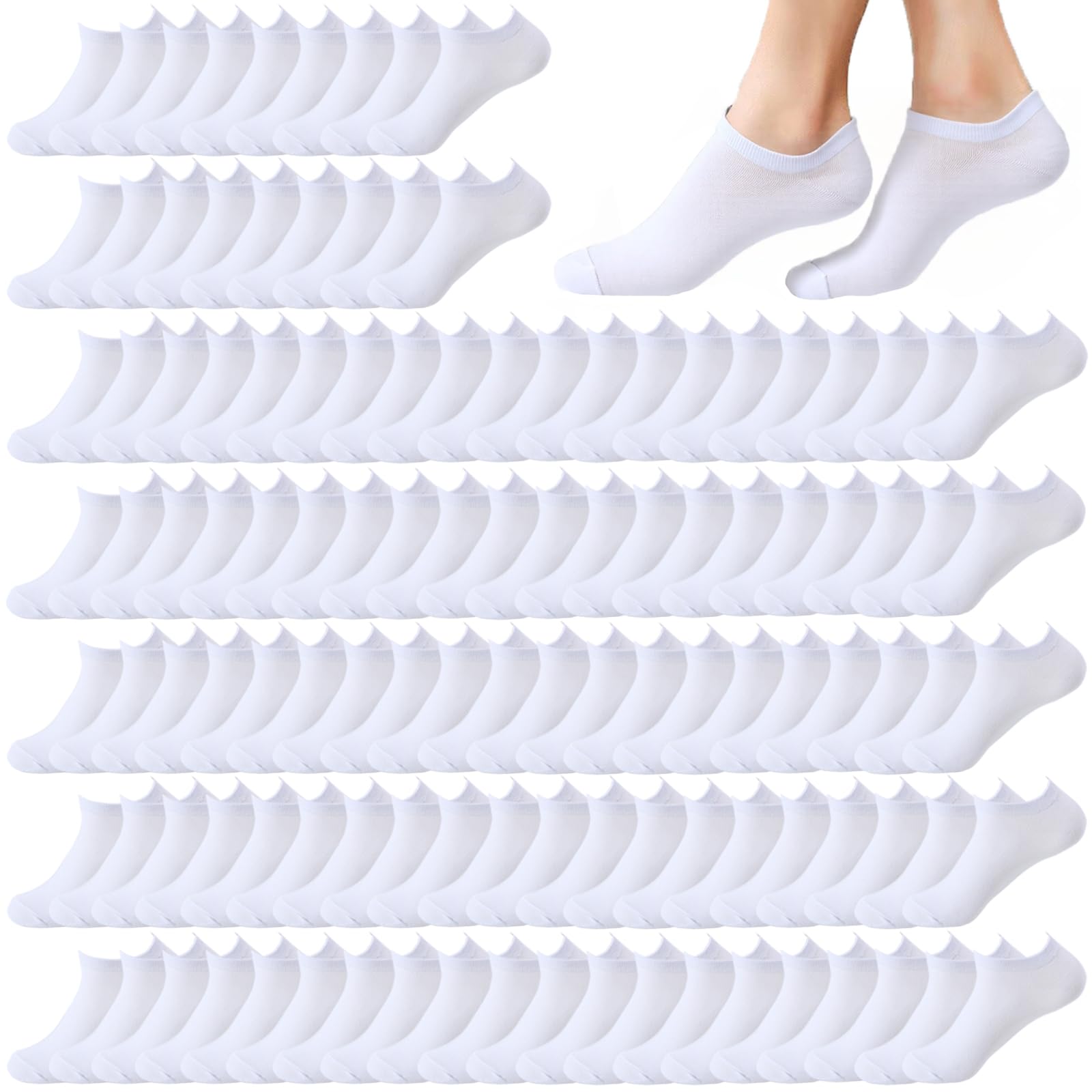 12-30 Pairs Low Cut Ankle Socks for Women No Show Casual Breathable Athletic Socks Bulk for Sport