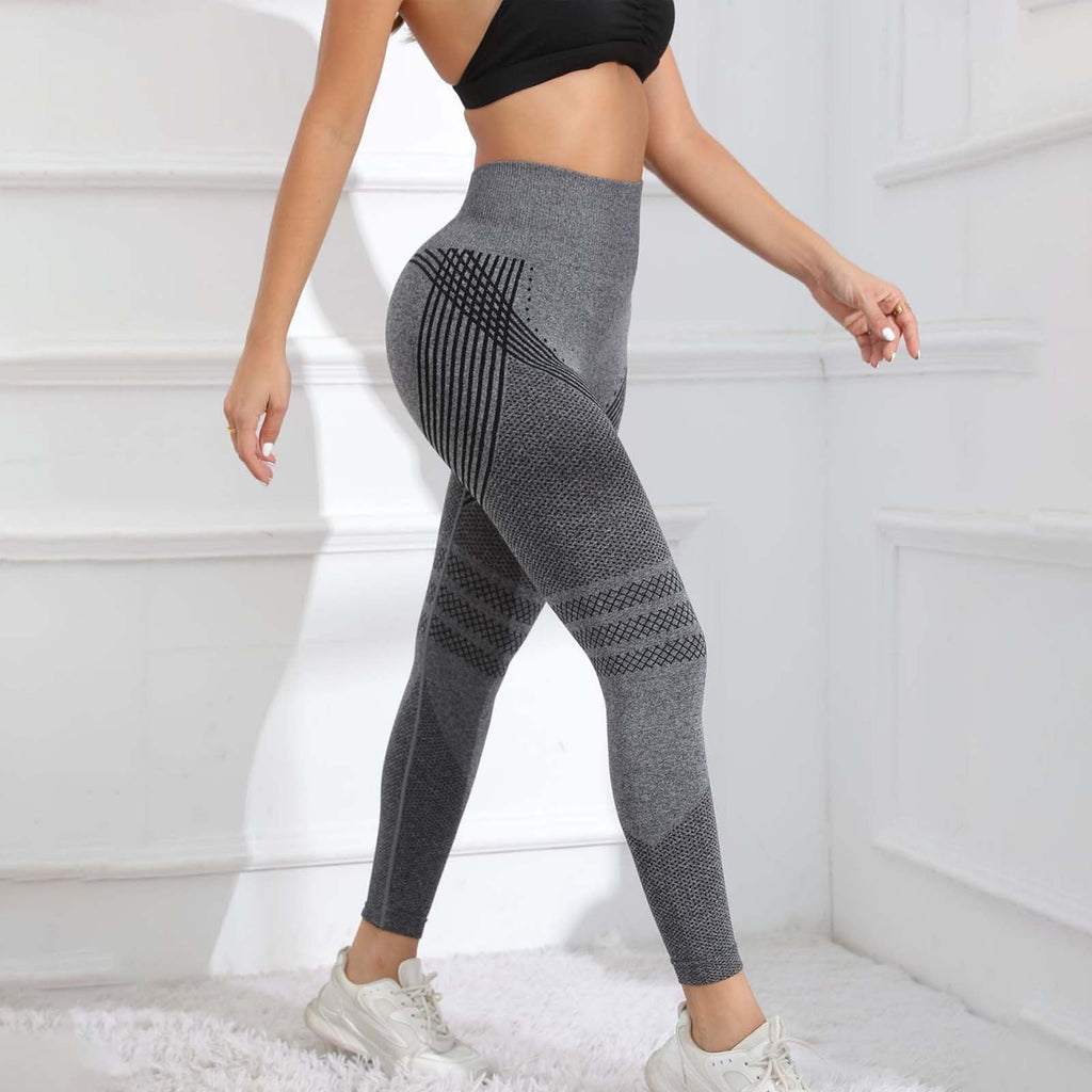 riou 3D Anti-Cellulite Leggings, Women's 3D Compression, High Waist Slimming, Seamless, Sports Pants for Running, Yoga Fitness Sports Pants