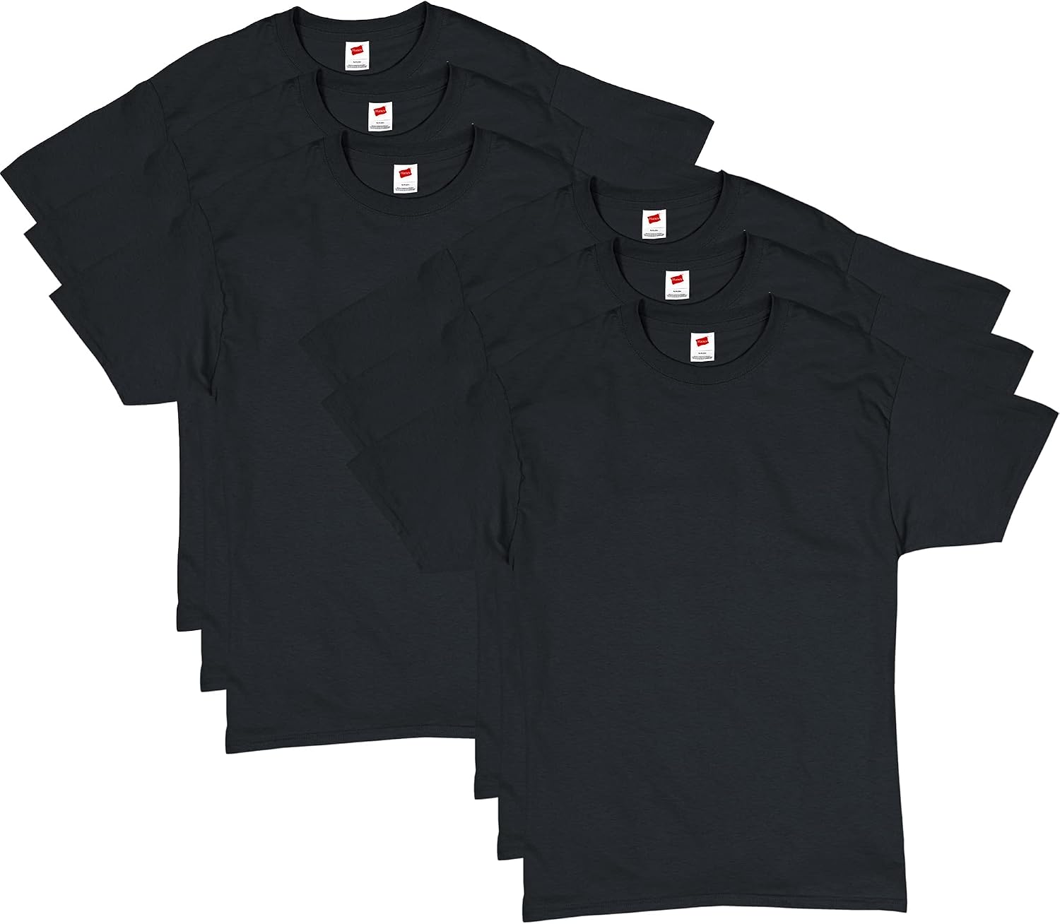 Hanes Men's T-Shirt Pack - 4 or 6 Pack - Essential-T Crewneck Cotton T-Shirts - Everyday Men's Clothing - Big & Tall