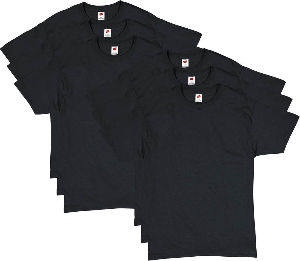 Hanes Men's T-Shirt Pack - 4 or 6 Pack - Essential-T Crewneck Cotton T-Shirts - Everyday Men's Clothing - Big & Tall
