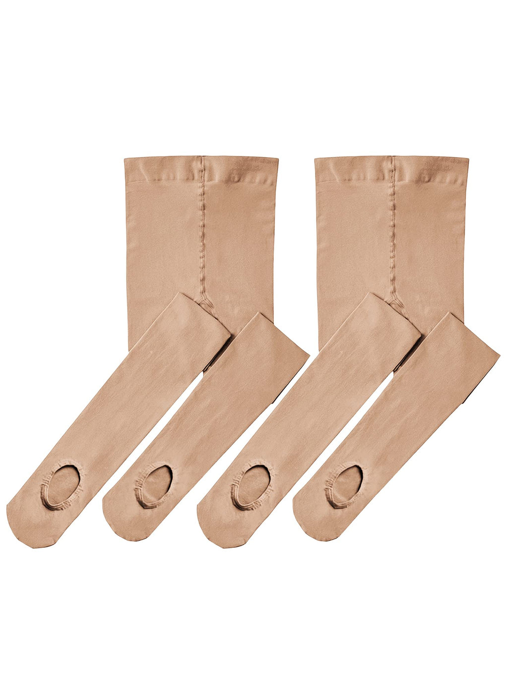 Stelle Girls' Convertible & Transition Ballet Tights for Toddler Dance Kid | High Waist, Stretch, Opaque, Soft Footless Stockings, Teen & Youth Pantyhose, Ballerina, Class, Studio, Performance, Recital