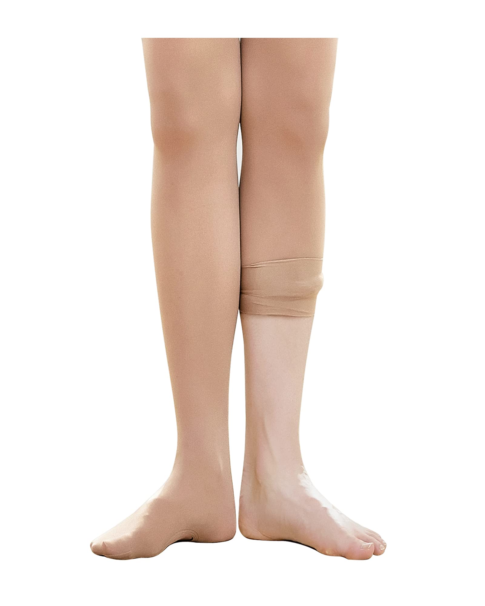 Stelle Girls' Convertible & Transition Ballet Tights for Toddler Dance Kid | High Waist, Stretch, Opaque, Soft Footless Stockings, Teen & Youth Pantyhose, Ballerina, Class, Studio, Performance, Recital