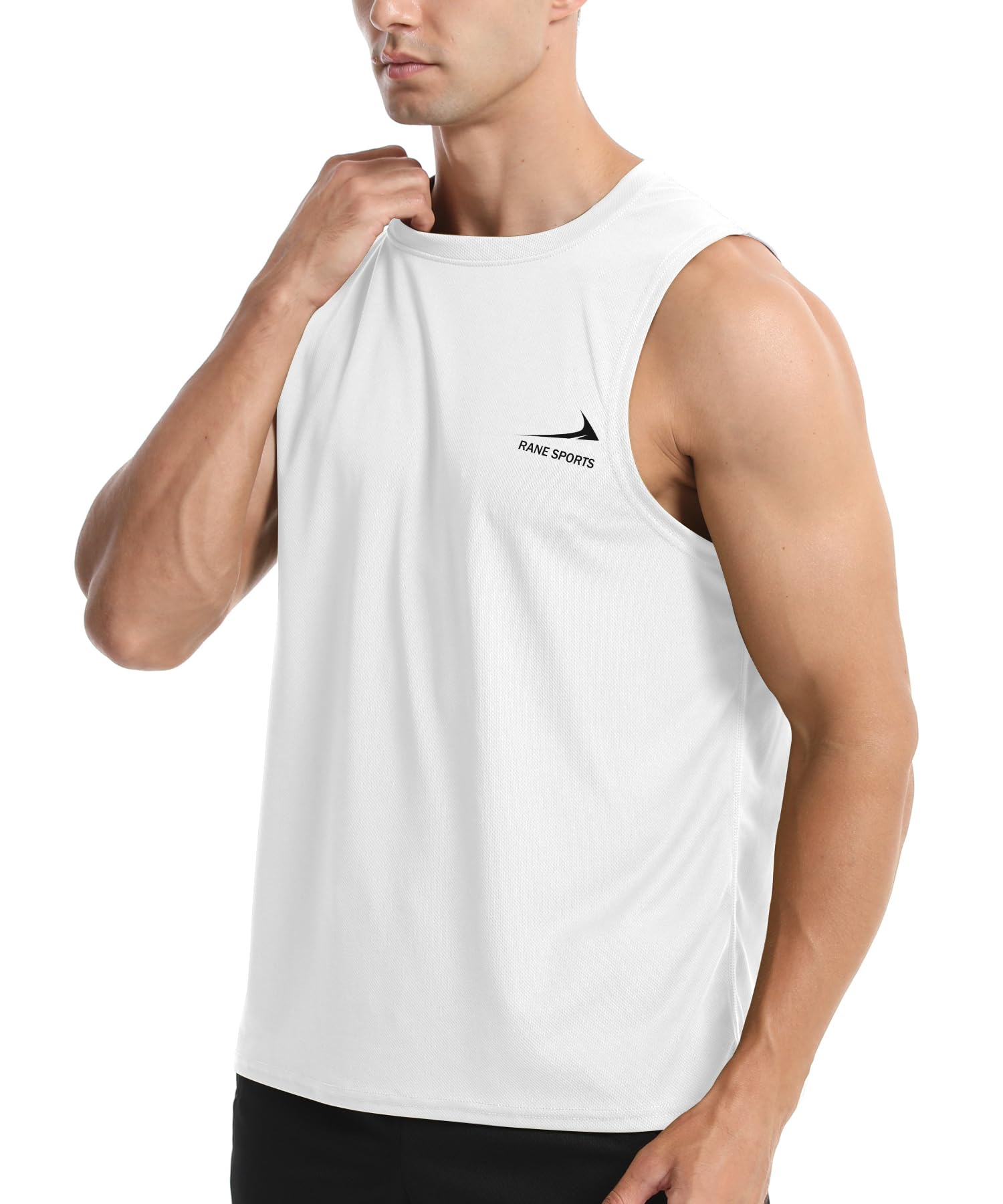 Men's Sleeveless Vest Running Gym Quick Dry Breathable Vest Sports T-Shirt