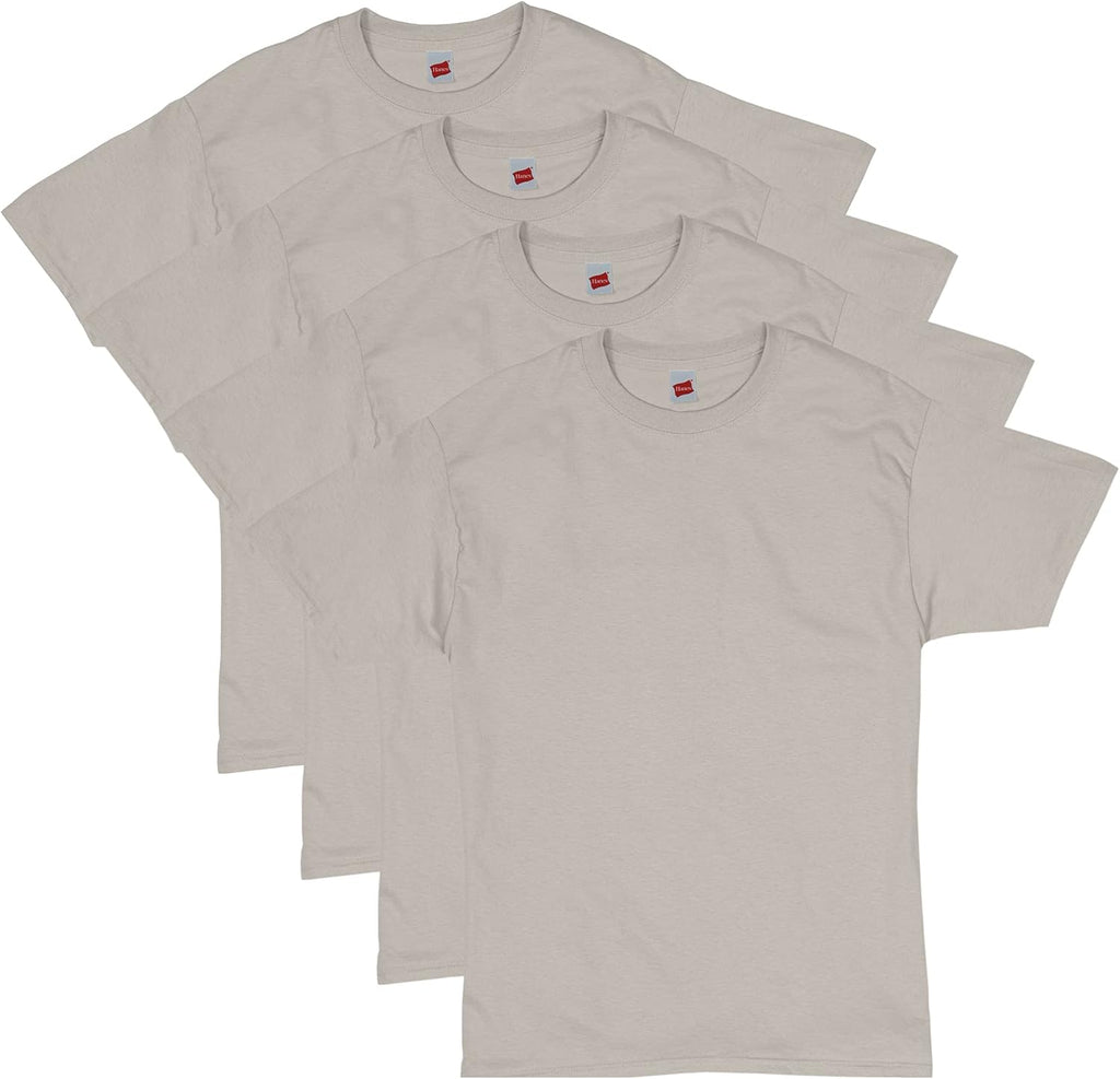 Hanes Men's T-Shirt Pack - 4 or 6 Pack - Essential-T Crewneck Cotton T-Shirts - Everyday Men's Clothing - Big & Tall
