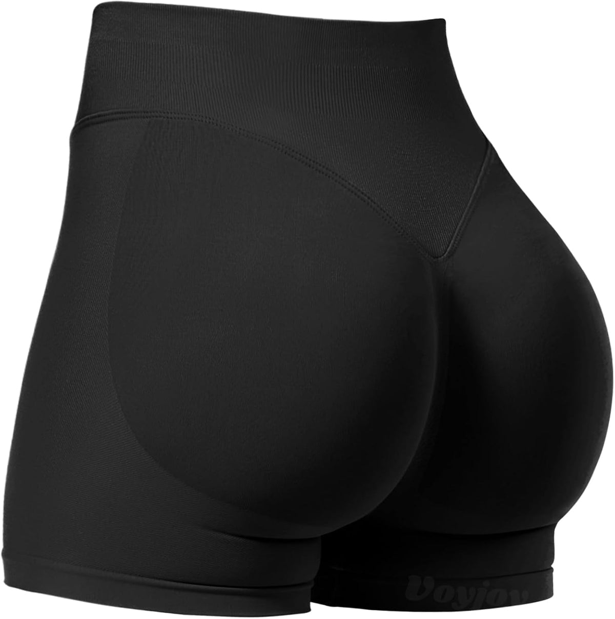 VOYJOY Women Workout Impact Shorts 2.5"/ 3.6"/ 4.5"/ 6" Scrunch Butt Booty | Tummy Control, High Waisted, Bike Short, Gentle Compression, for Women