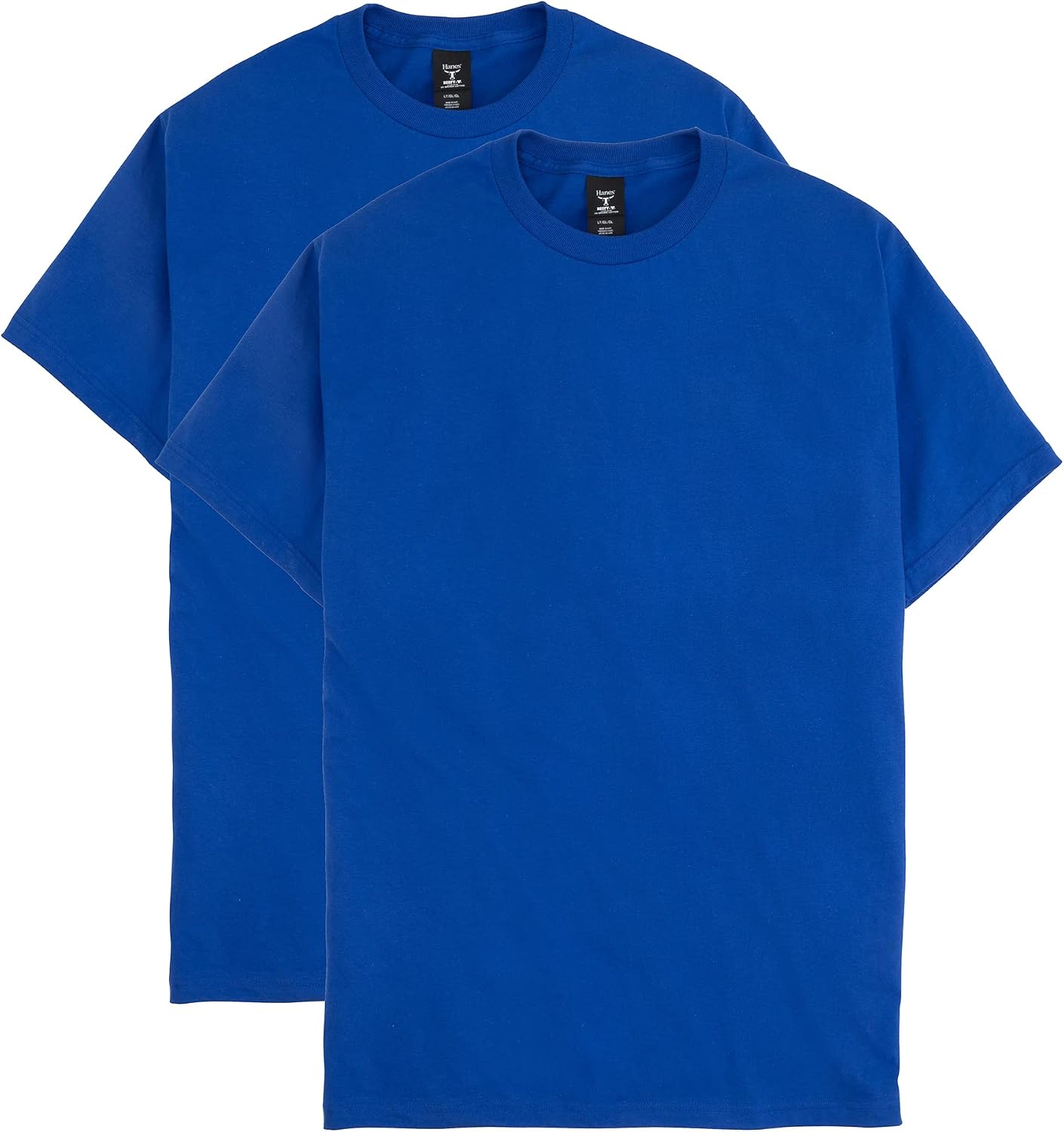 Hanes Men's Beefy-T T-Shirt, Heavyweight Cotton T-Shirts for Men, 1 or 2 Pack, Men's Tees (Tall