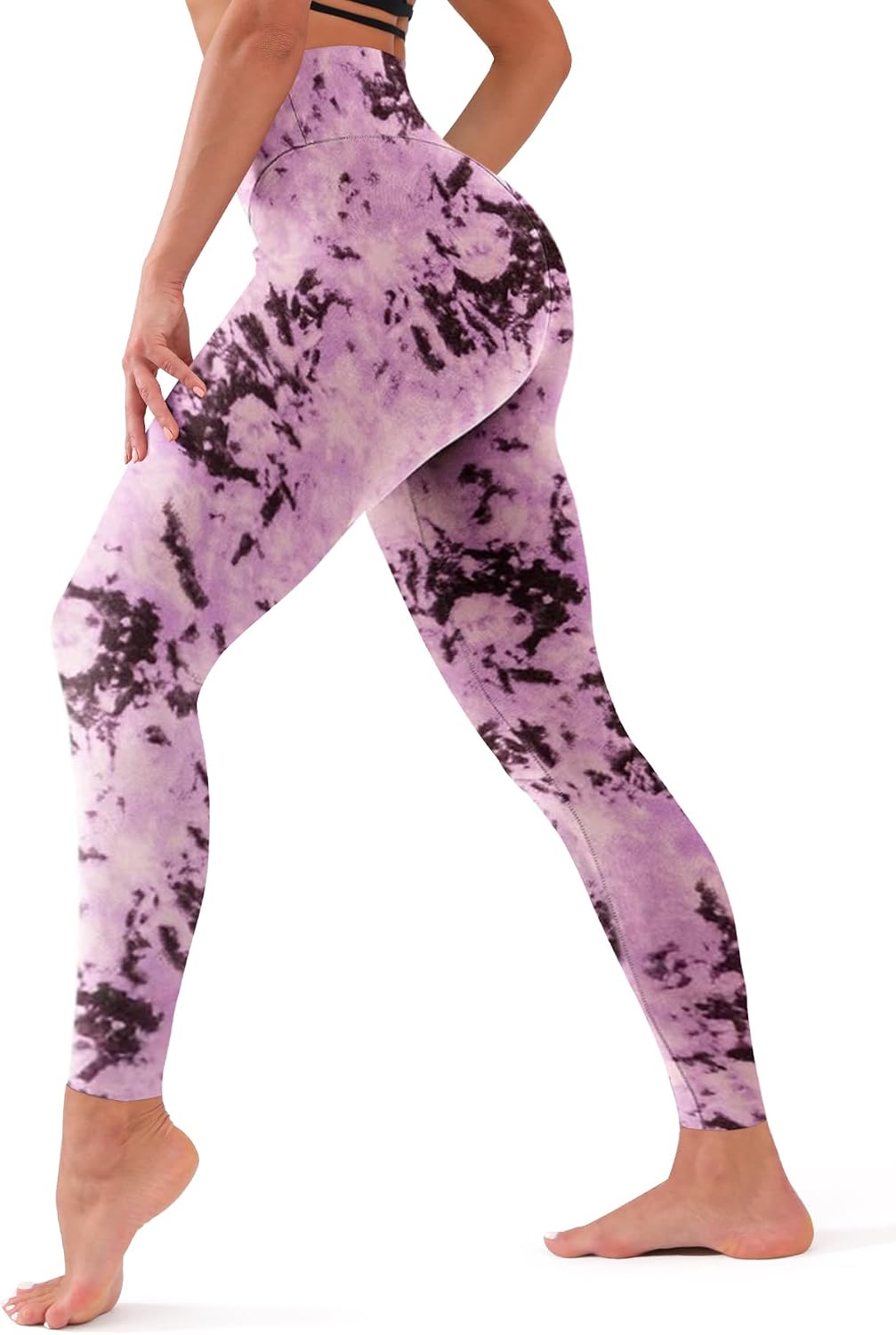 Bluemaple High Waisted Leggings for Women - Tummy Control Pants Non See Through Workout Soft Yoga Pants for Running Plus Size