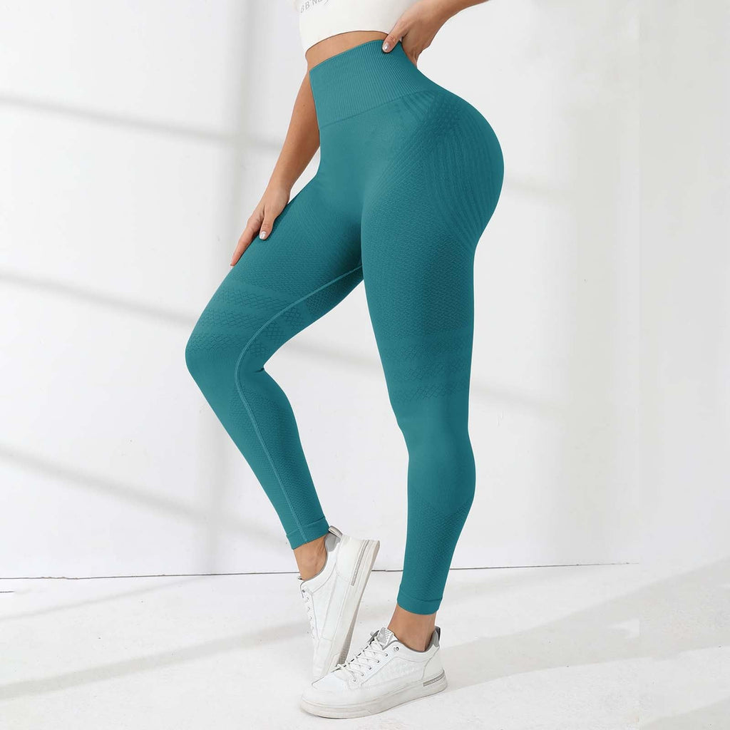 riou 3D Anti-Cellulite Leggings, Women's 3D Compression, High Waist Slimming, Seamless, Sports Pants for Running, Yoga Fitness Sports Pants