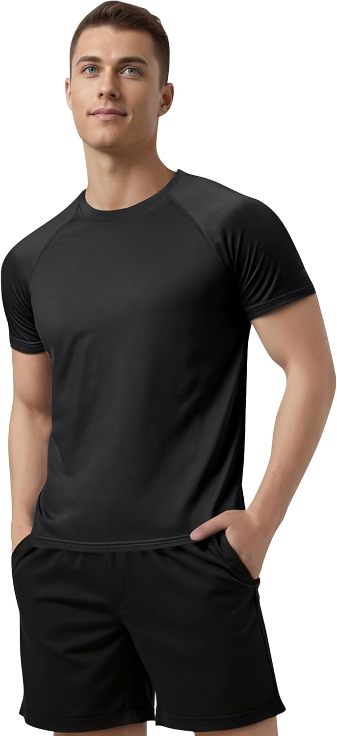 Cimic 1, 3, 5 ou 7 Pack Tee Shirt Sport Homme Fonctionnel | Tissu respirant à séchage rapide, adapté au fitness, randonnée et course à pied.