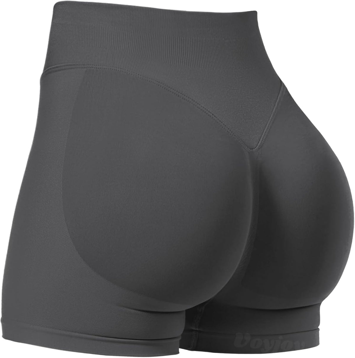 VOYJOY Women Workout Impact Shorts 2.5"/ 3.6"/ 4.5"/ 6" Scrunch Butt Booty | Tummy Control, High Waisted, Bike Short, Gentle Compression, for Women