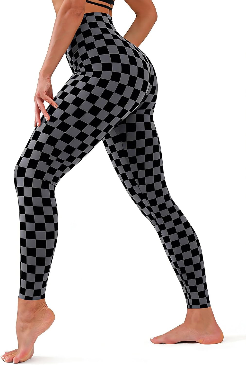 Bluemaple High Waisted Leggings for Women - Tummy Control Pants Non See Through Workout Soft Yoga Pants for Running Plus Size